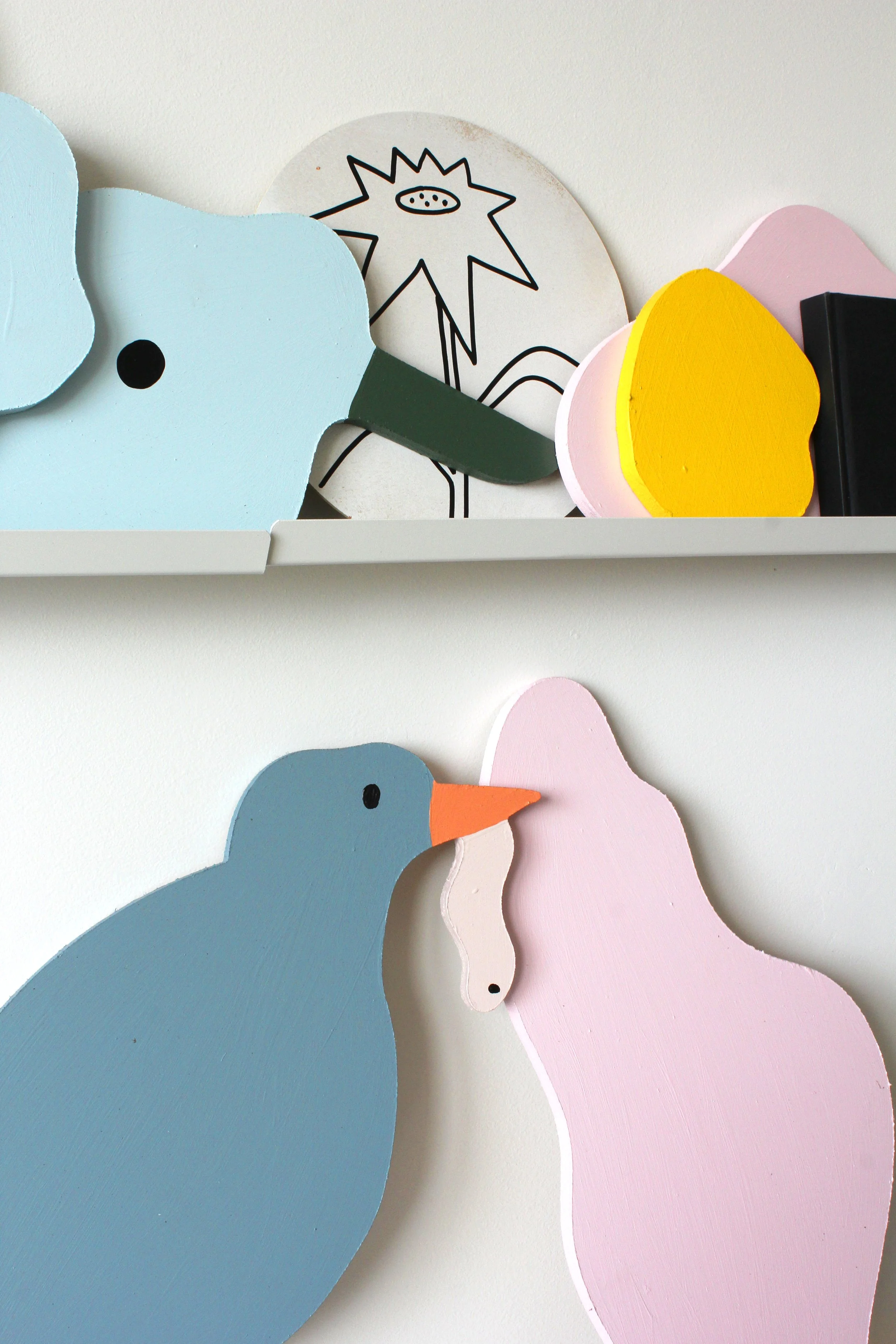 Wooden Mural elements public art installation melbourne