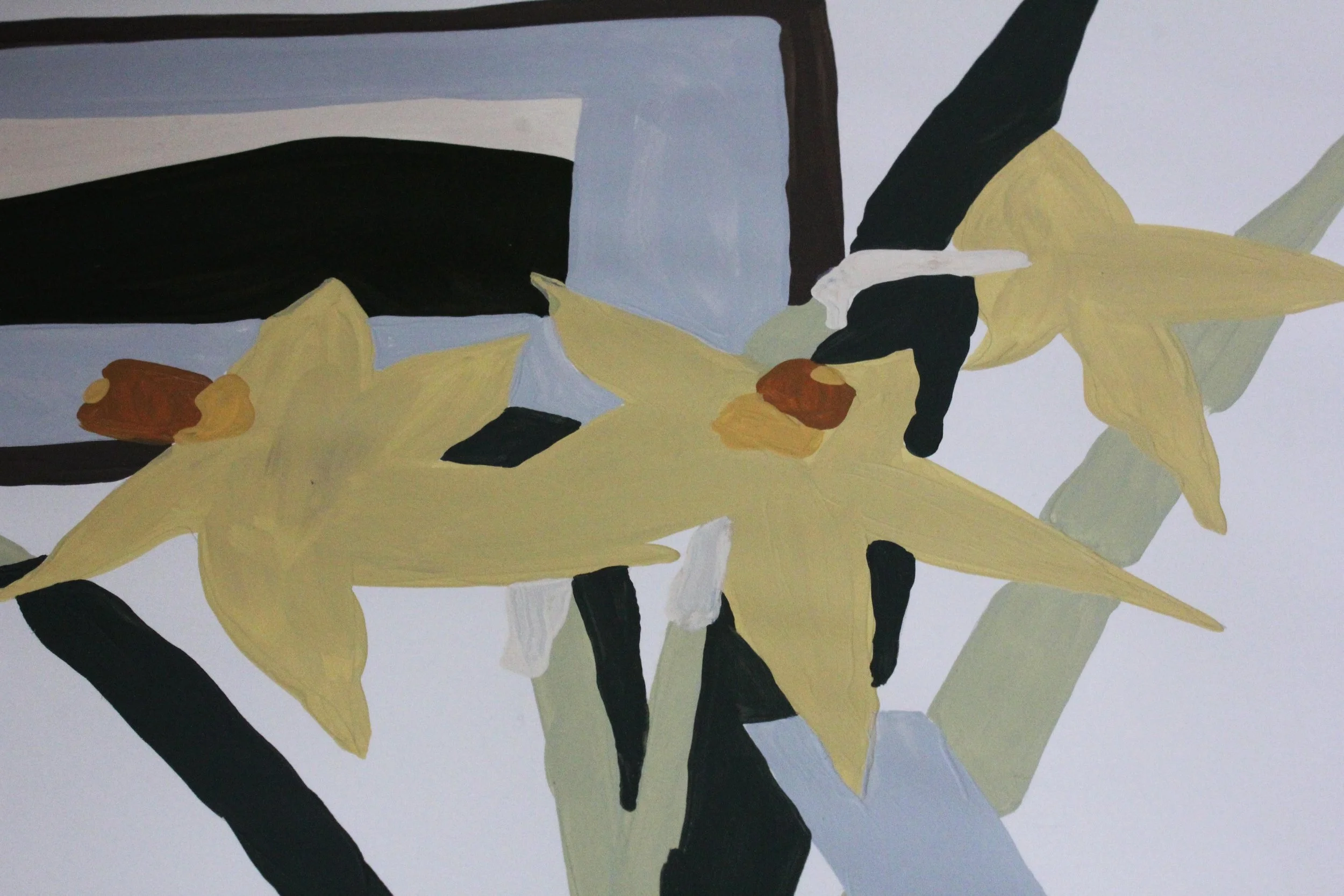from inside, looking out. Acrylic Painting on Paper 