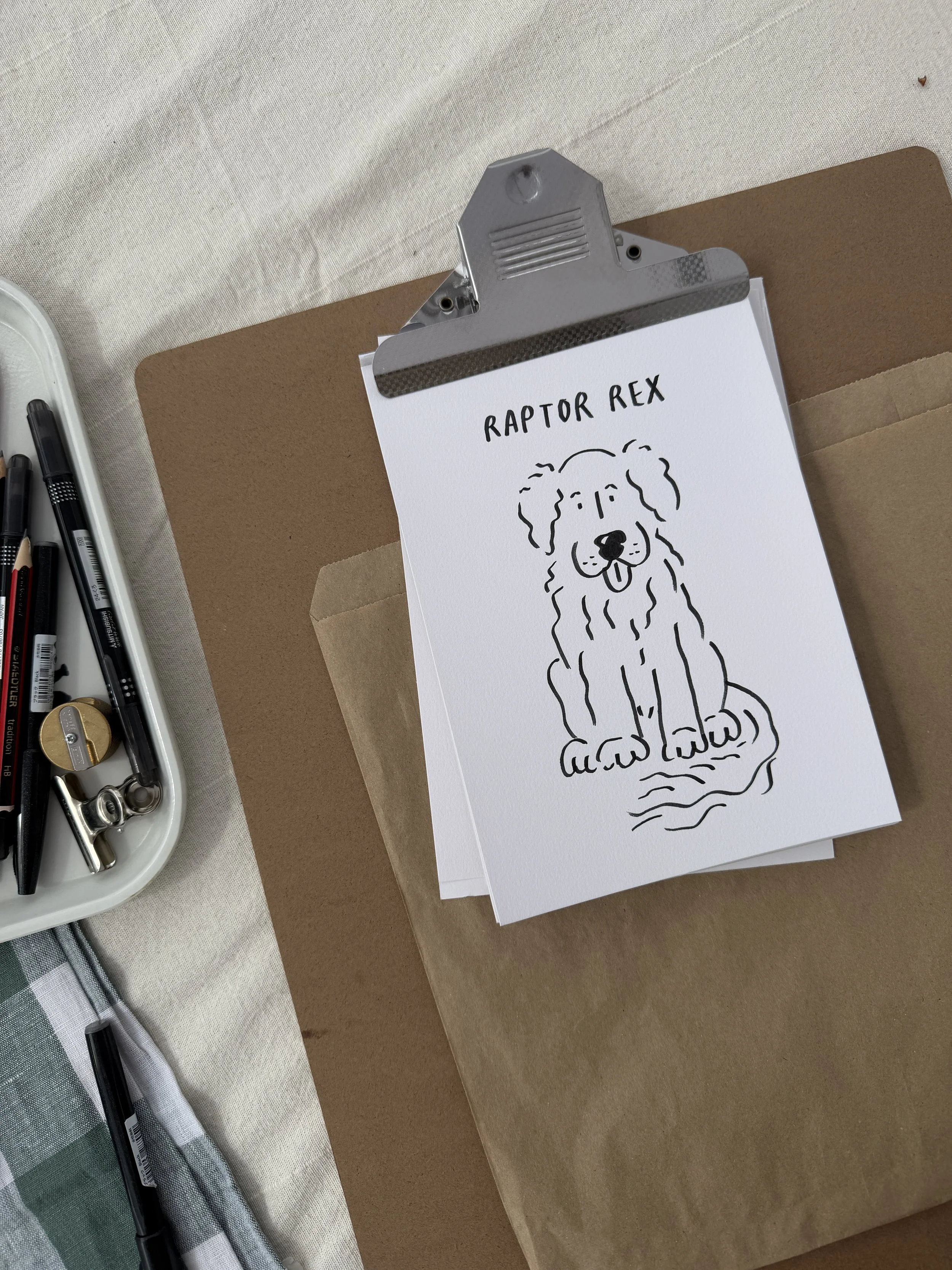on the spot live drawing, dog drawing illustrations for events & festivals 
