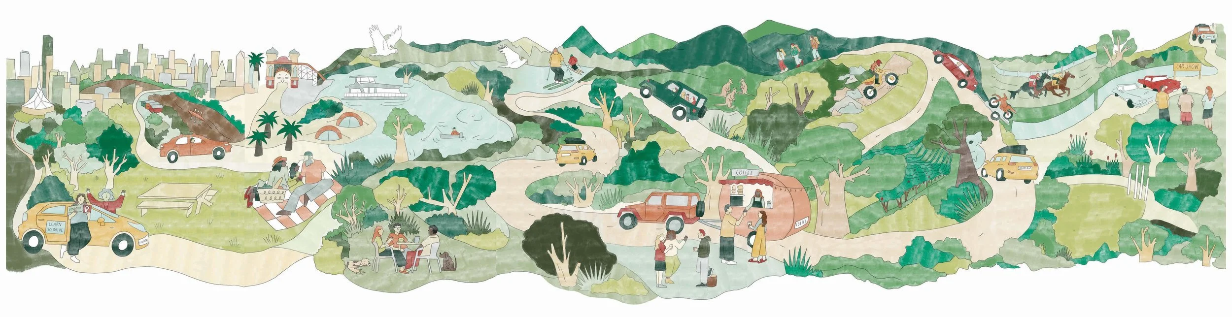 vic roads head office QV melbourne mural