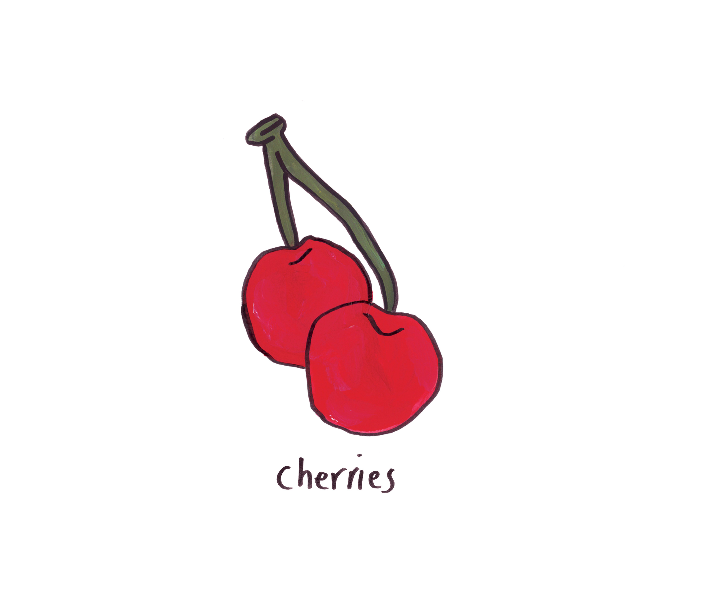 Series of food poster illustrations inspired by foods that hold memories, from fresh lychees and cinnamon scrolls to to black coffee and green olives. 