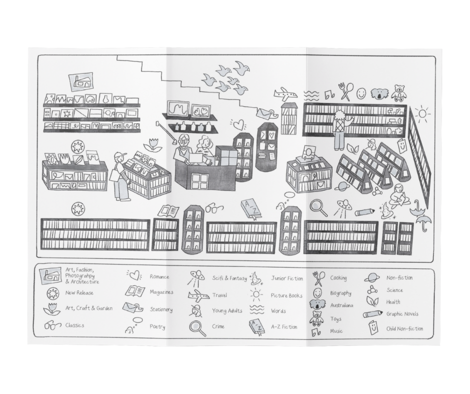 Angharad Neal-Williams Bookshop illustration