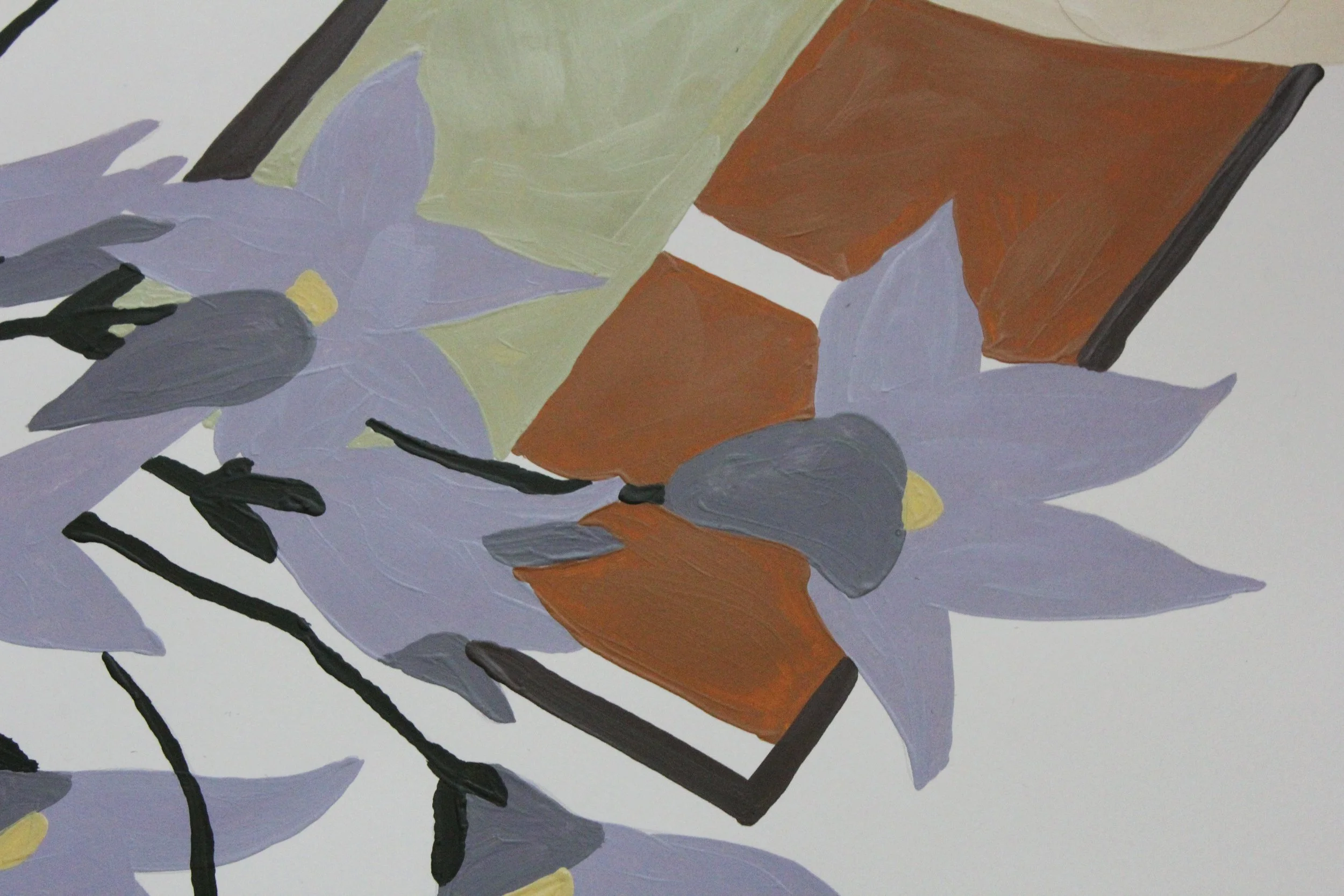 from inside, looking out. Acrylic Painting on Paper 