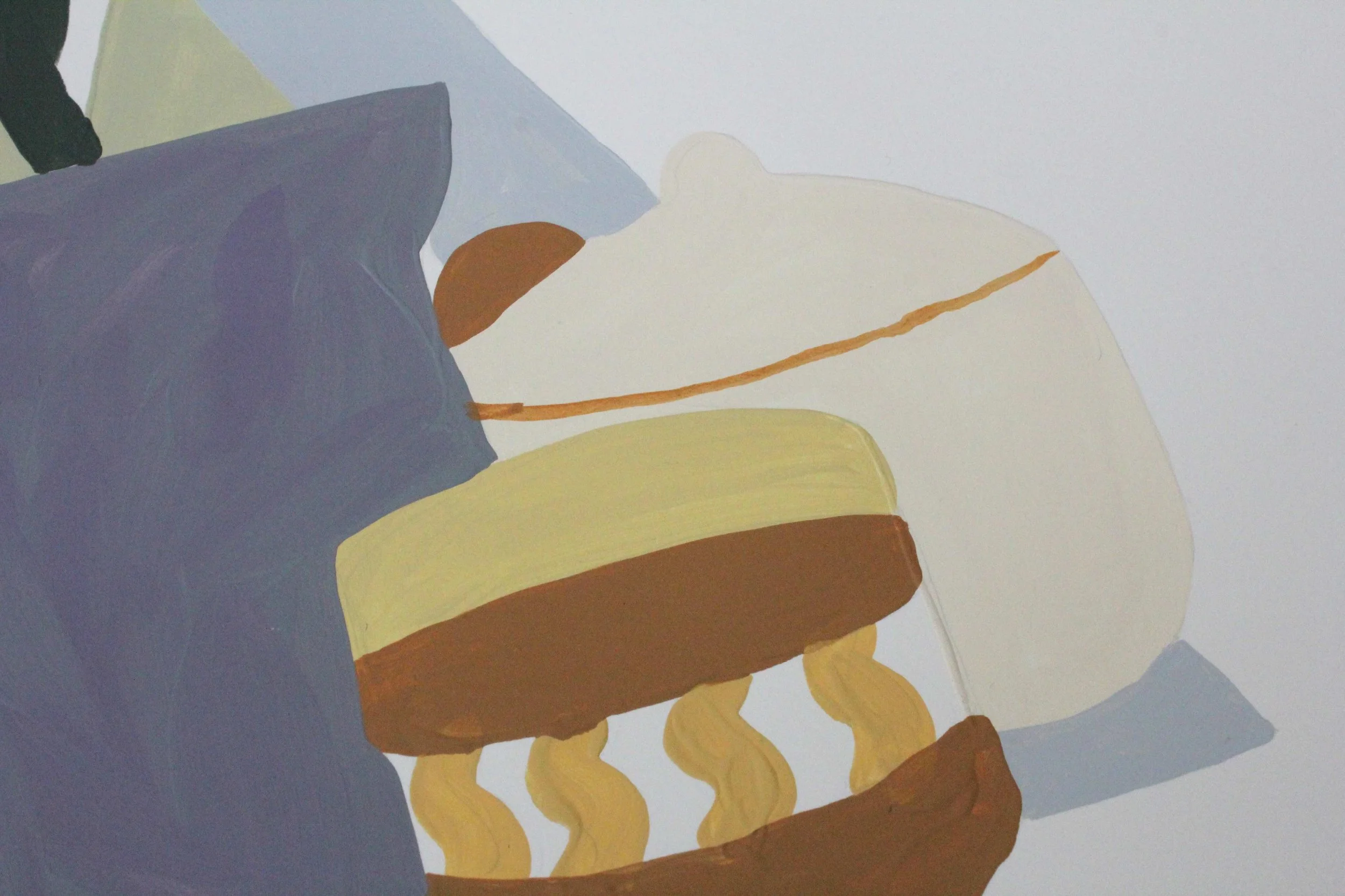 from inside, looking out. Acrylic Painting on Paper 
