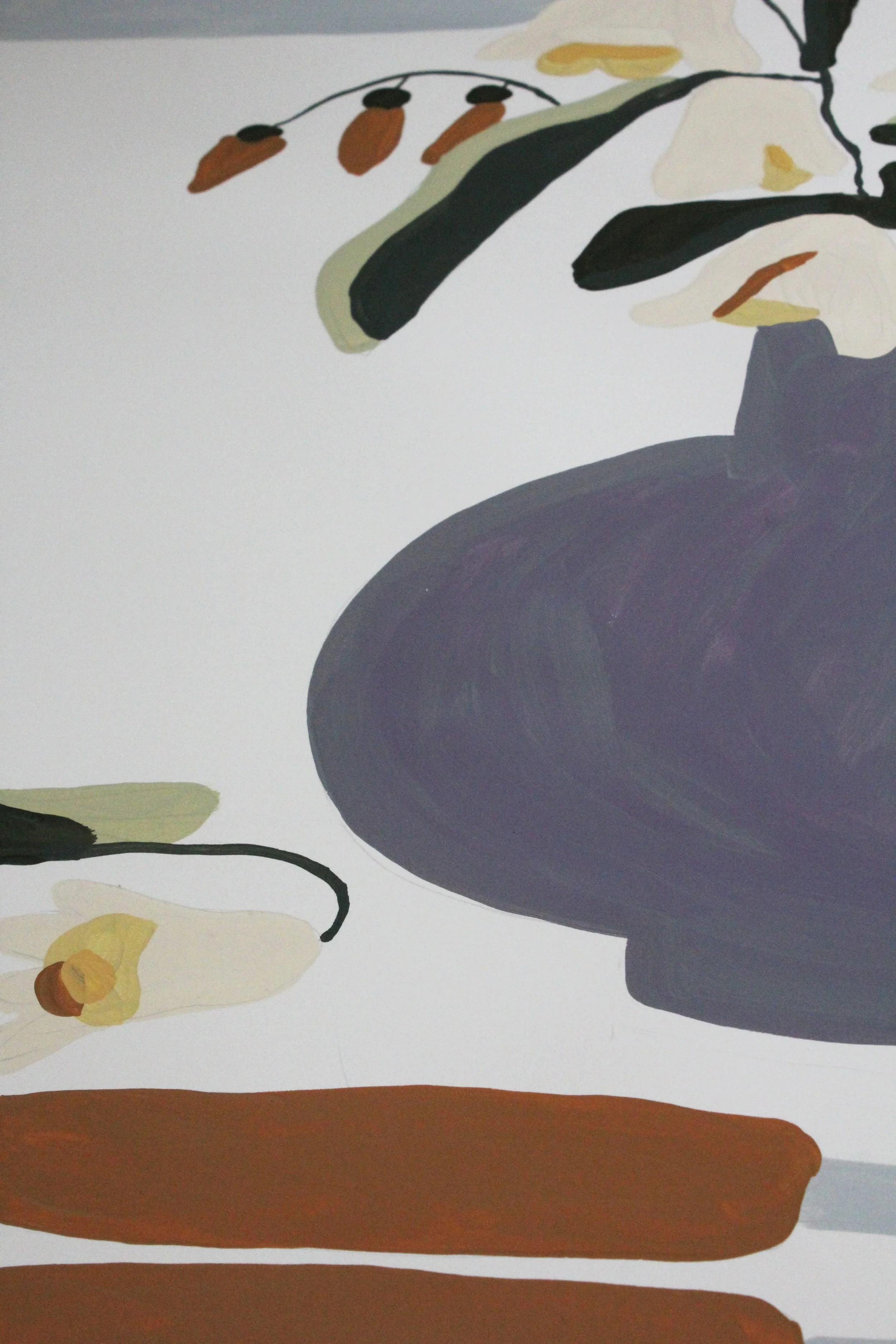 from inside, looking out. Acrylic Painting on Paper 