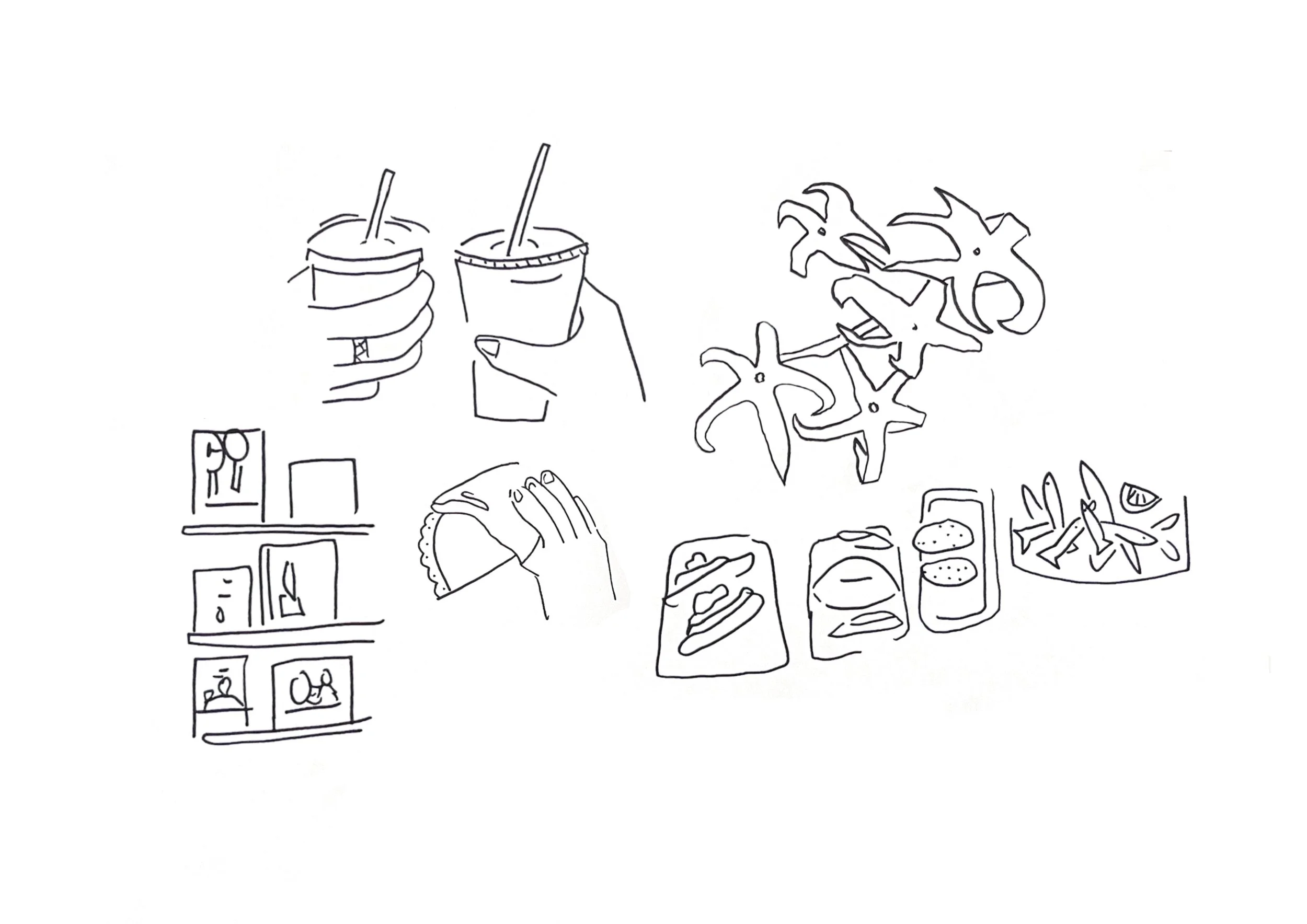 Angharad Neal-Williams Sketchbook Drawings