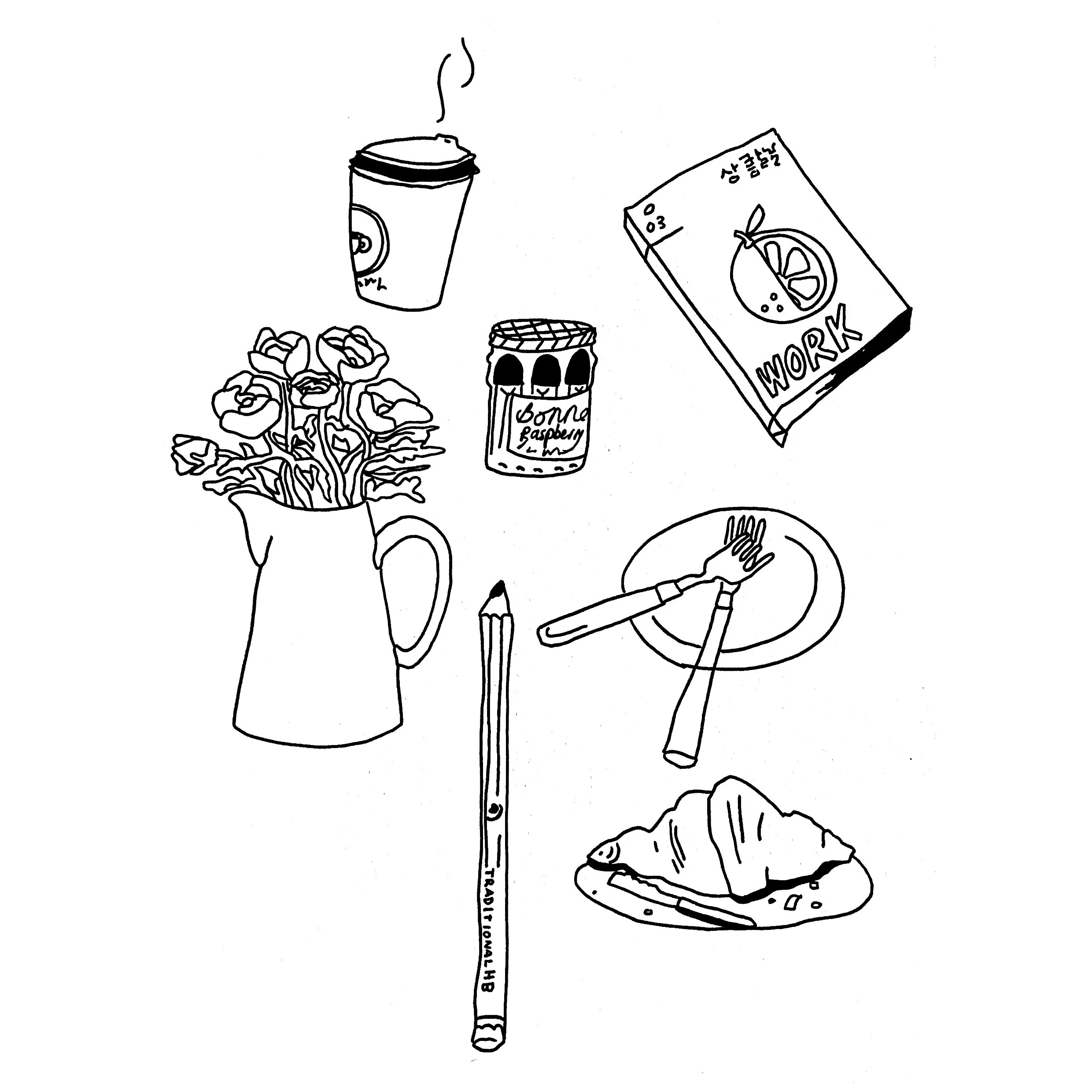 Angharad Neal-Williams Sketchbook Drawings