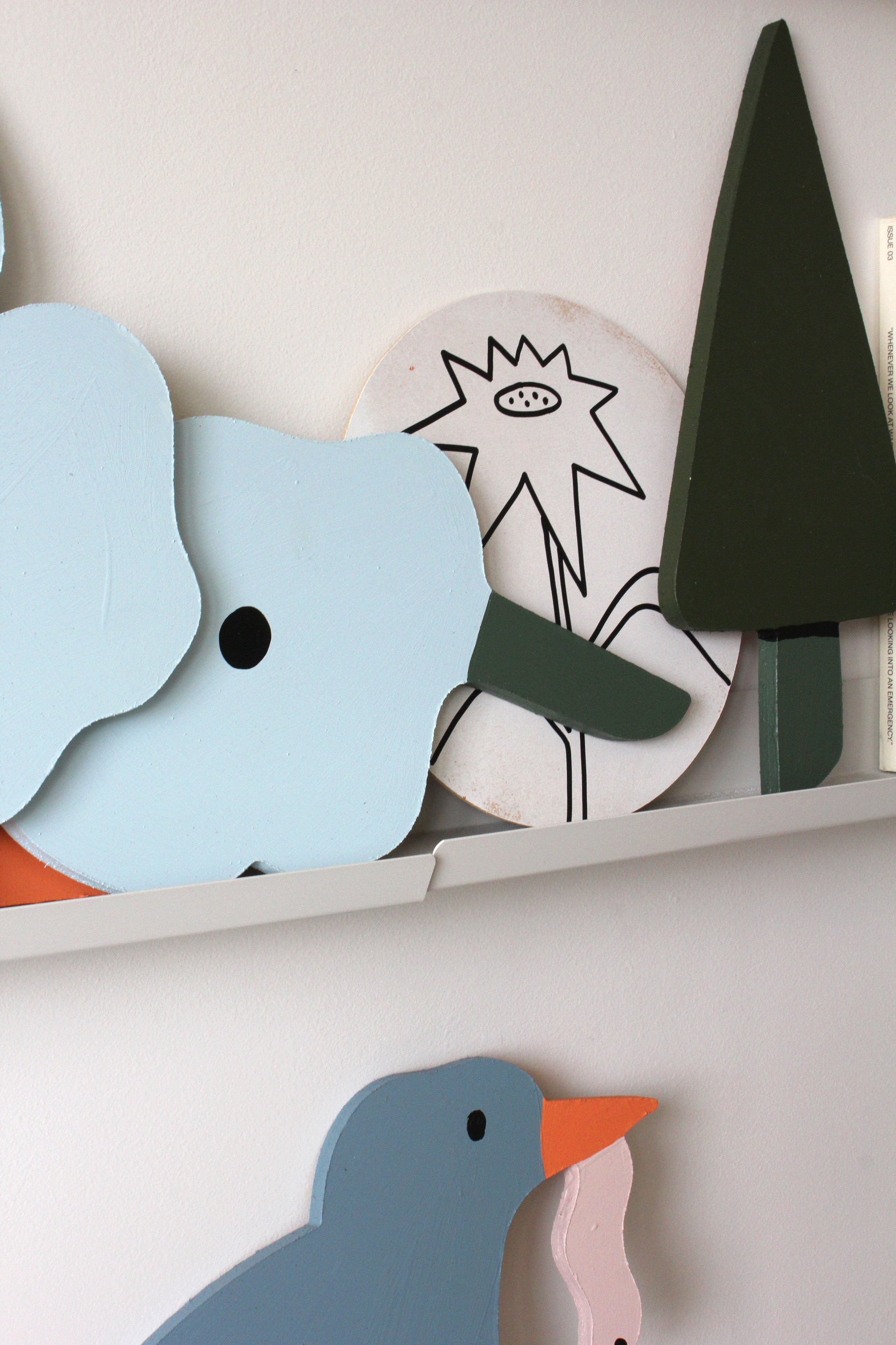 Wooden Mural elements public art installation melbourne