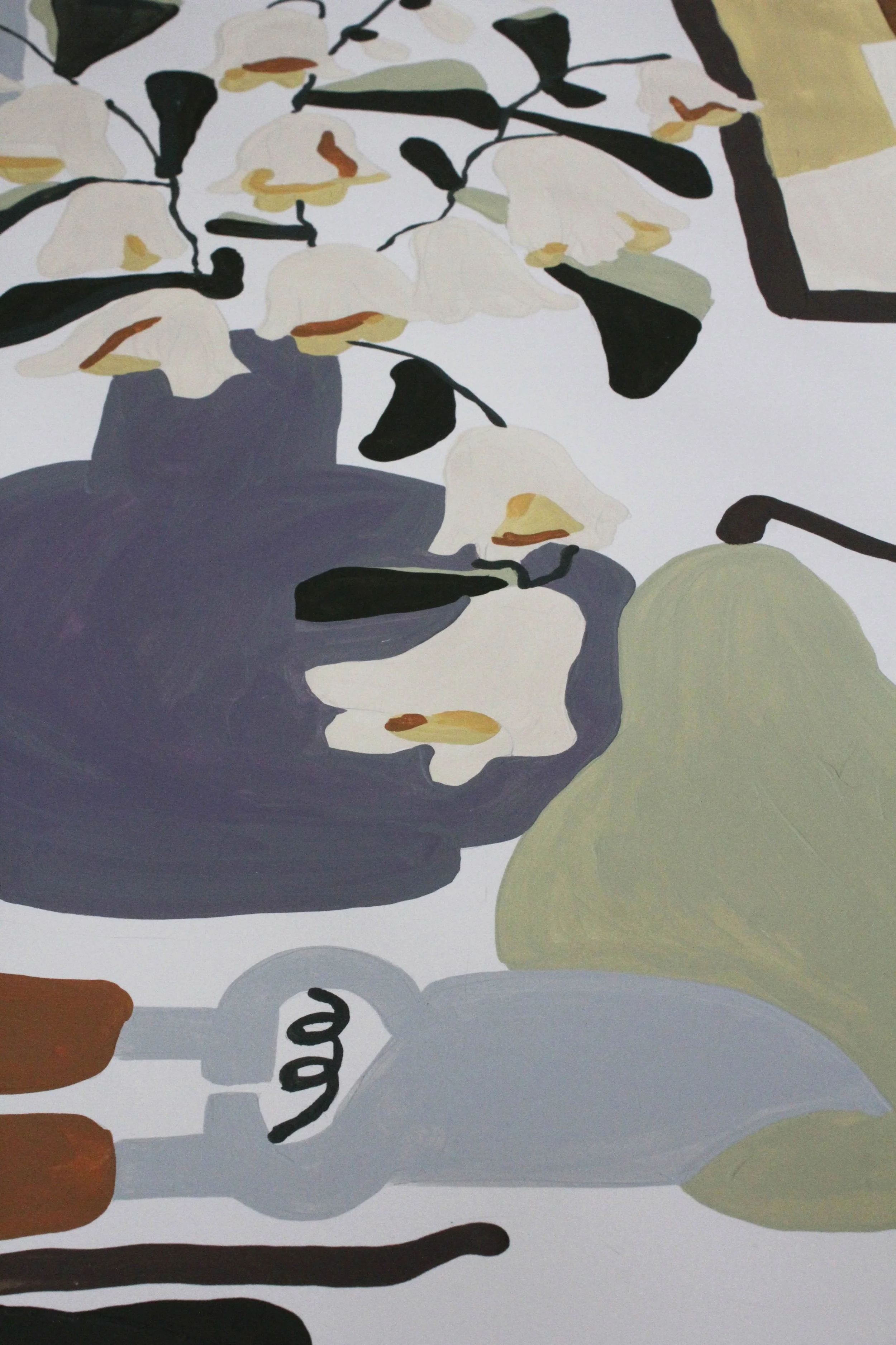 from inside, looking out. Acrylic Painting on Paper 