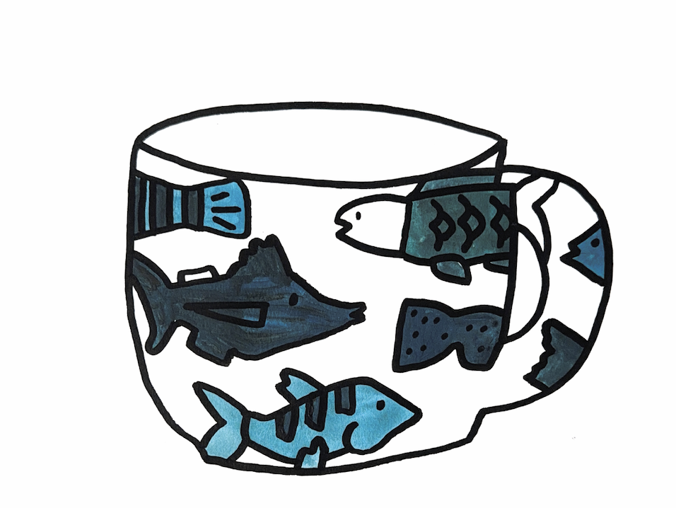 cup collection painted series