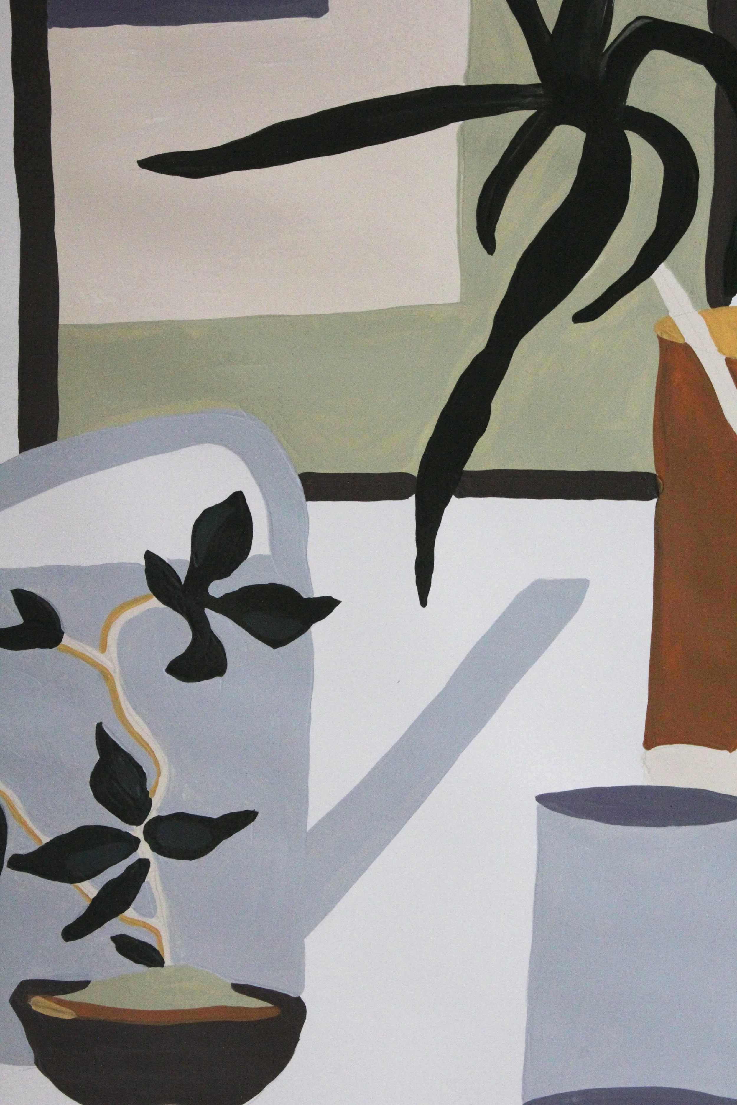 from inside, looking out. Acrylic Painting on Paper 