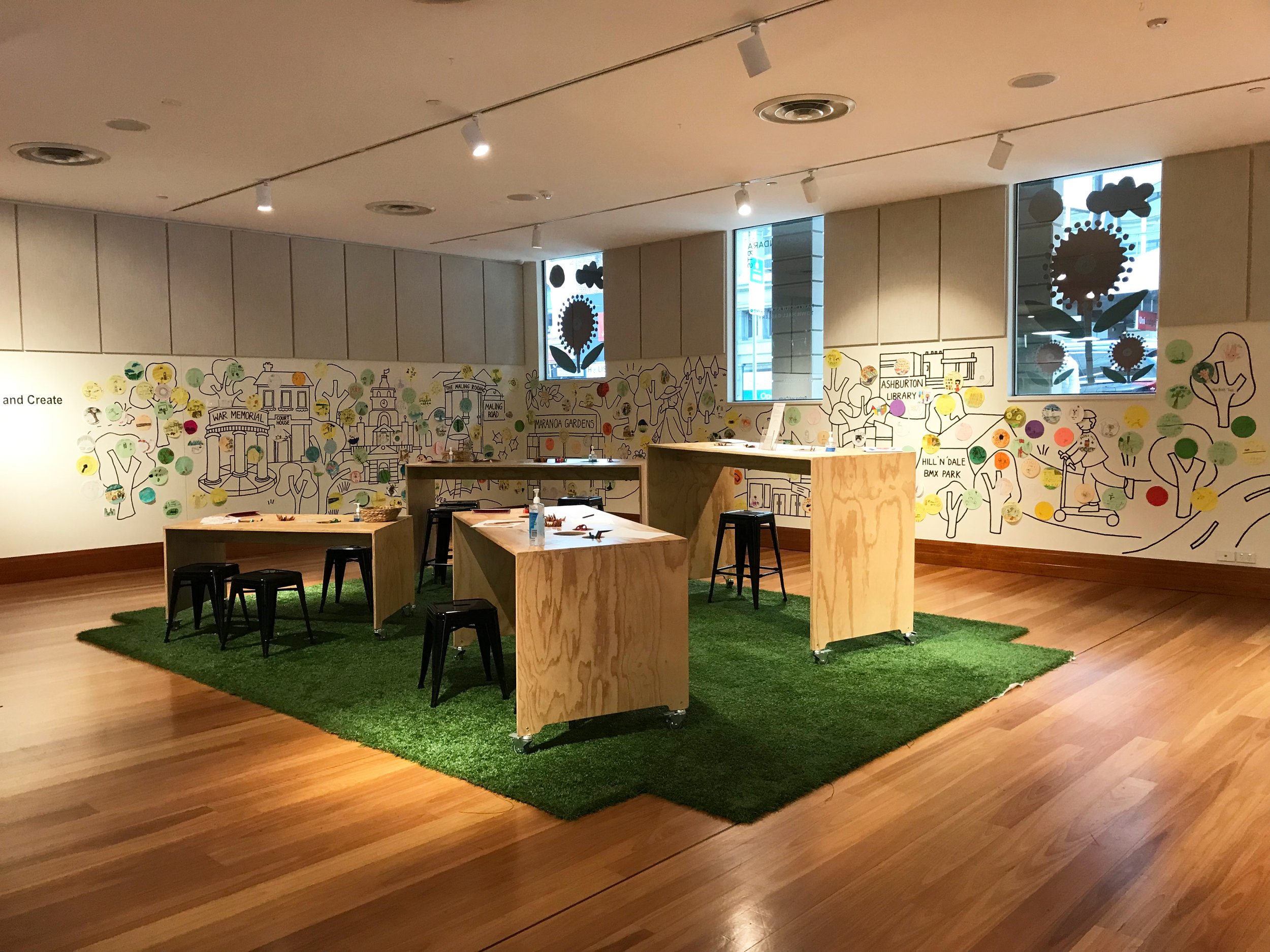 hawthorn town hall gallery kids space mural