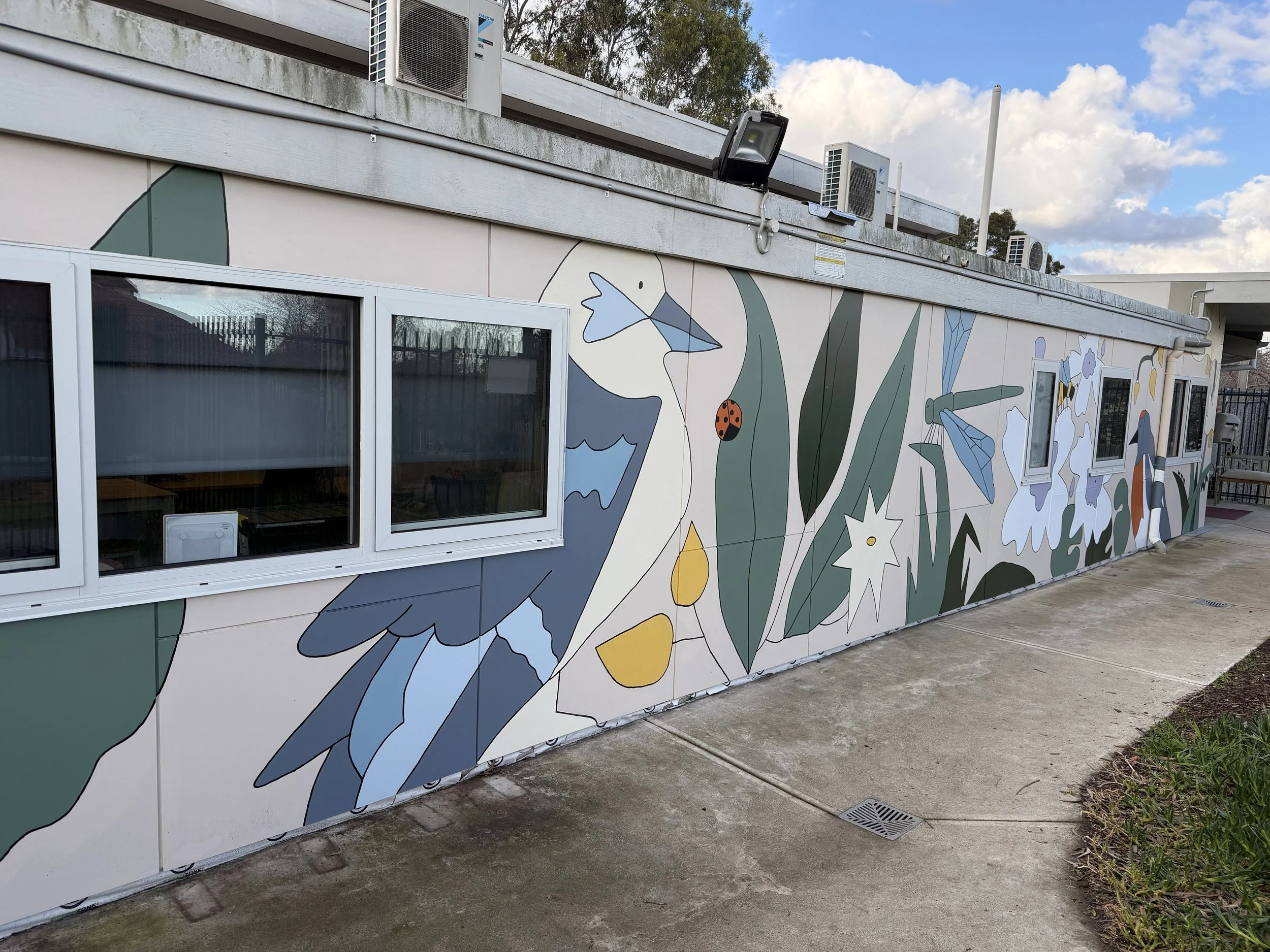 winston hills preschool mural