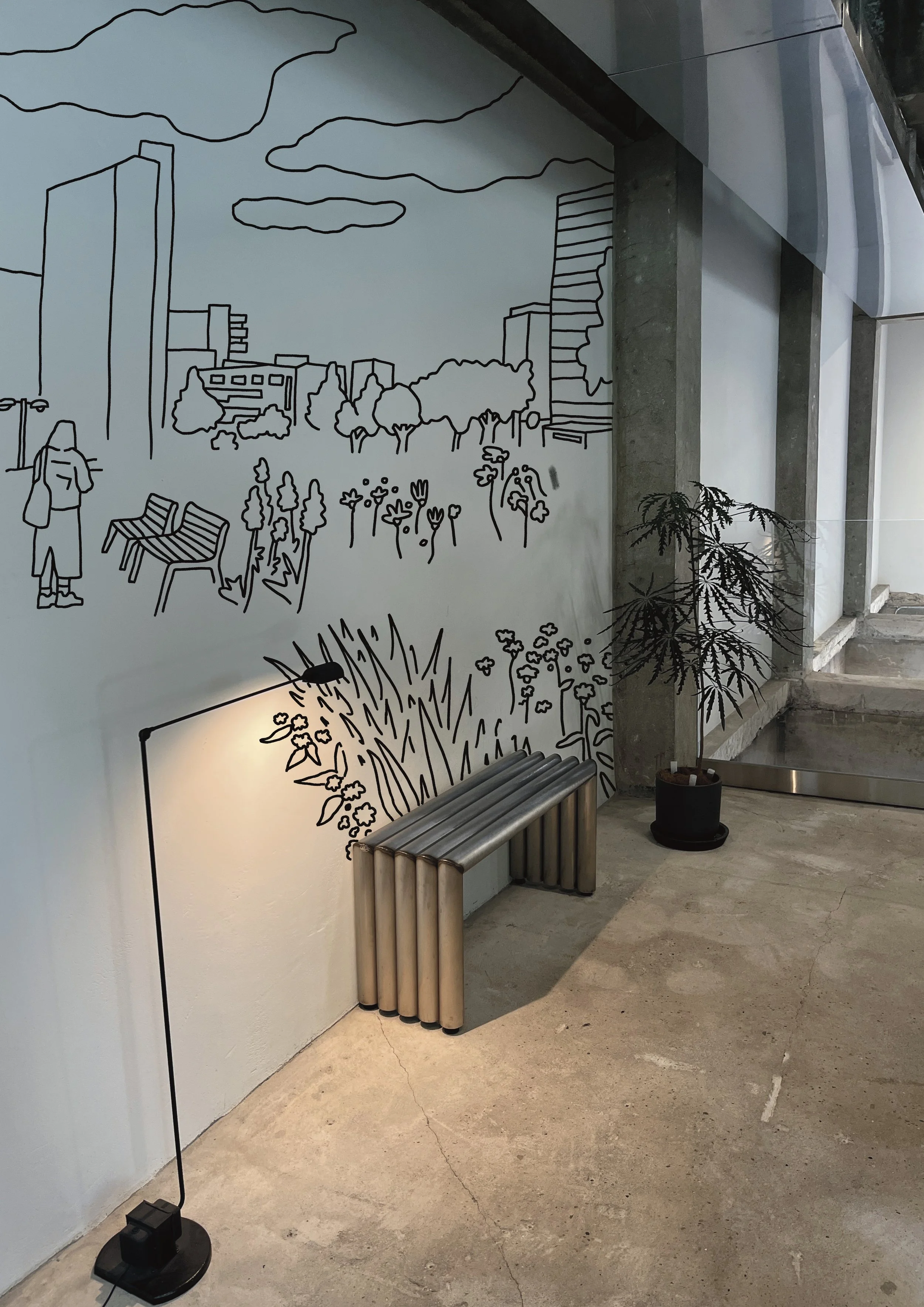 Murals design for interiors, homes, architecture, showrooms, gallery spaces and retail spaces. 