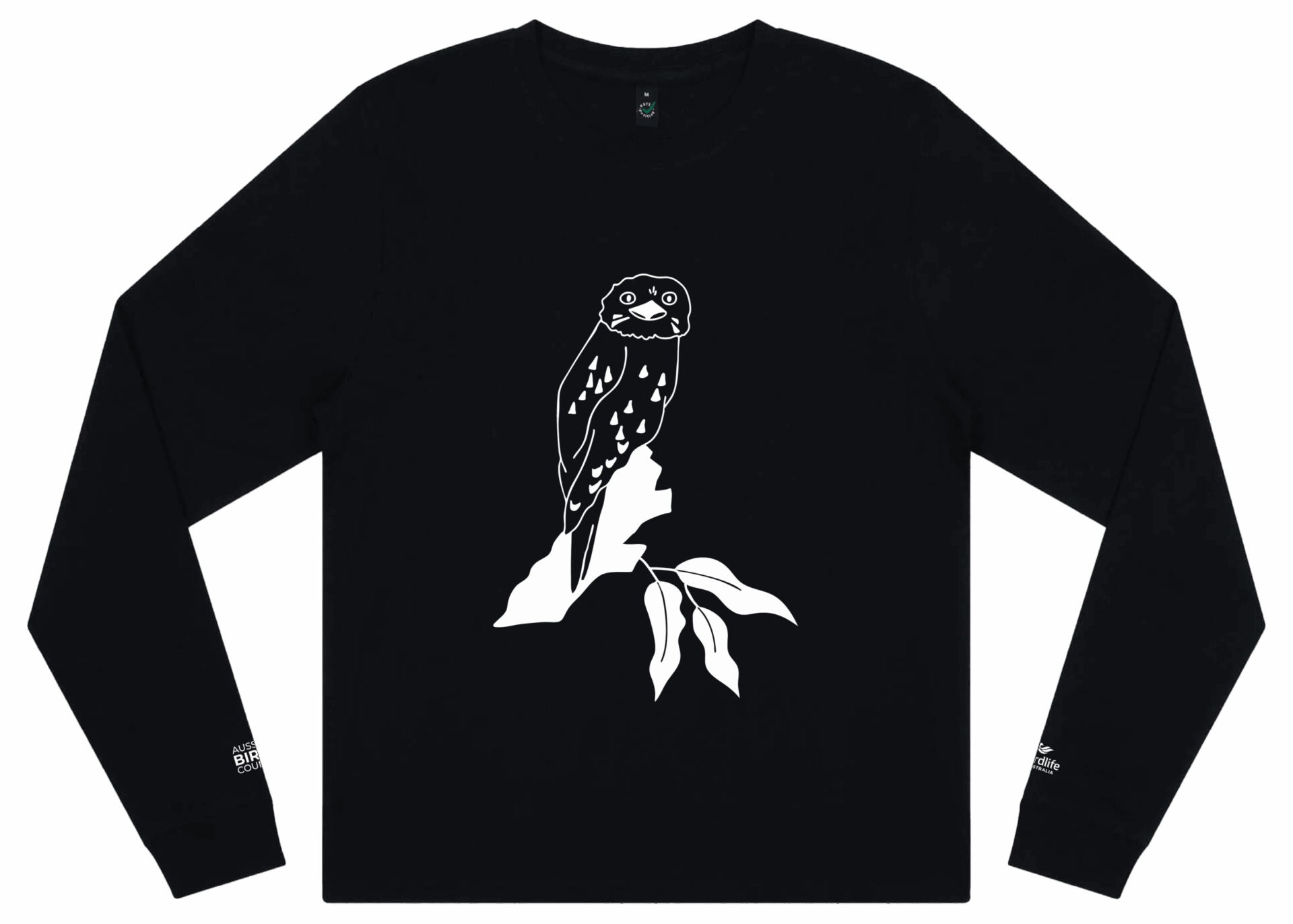 Aussie Bird Count Tawny Frog Mouth Shirt Design_Angharad Neal-Williams.png
