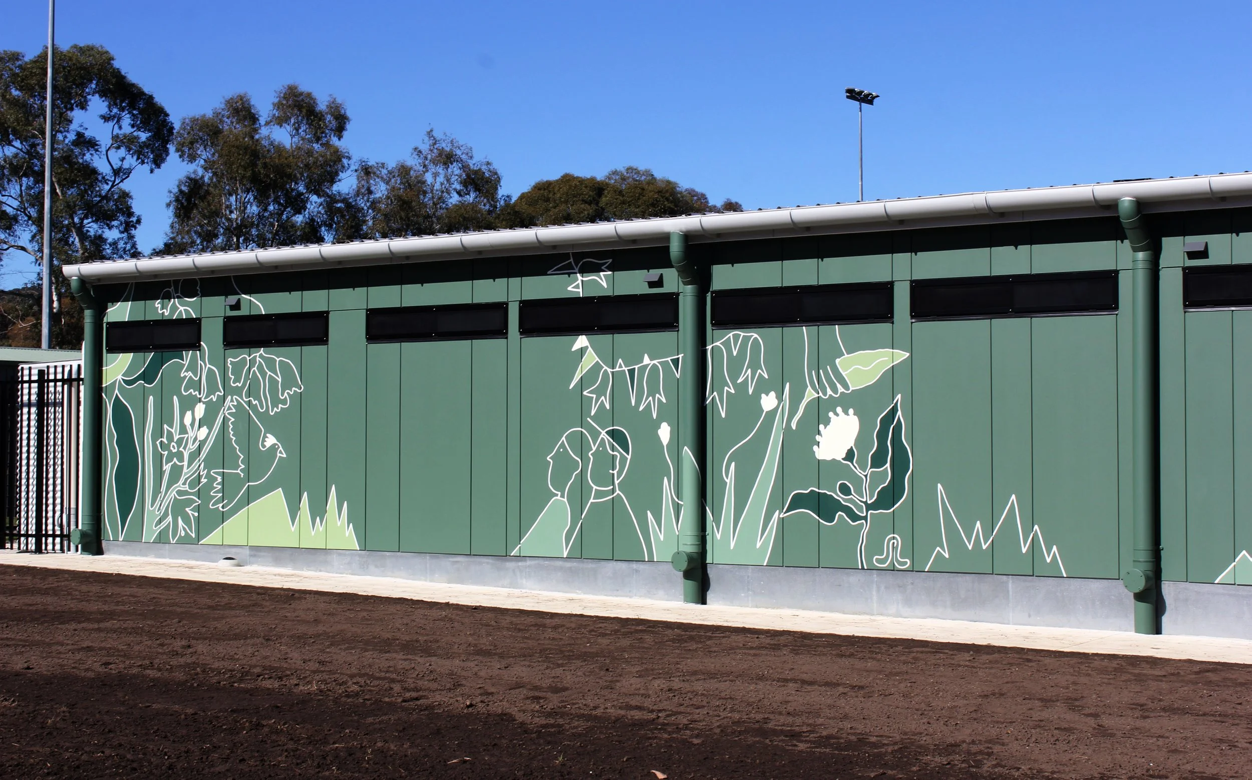 Nature outdoor park Mural, Rowville, Melbourne. 