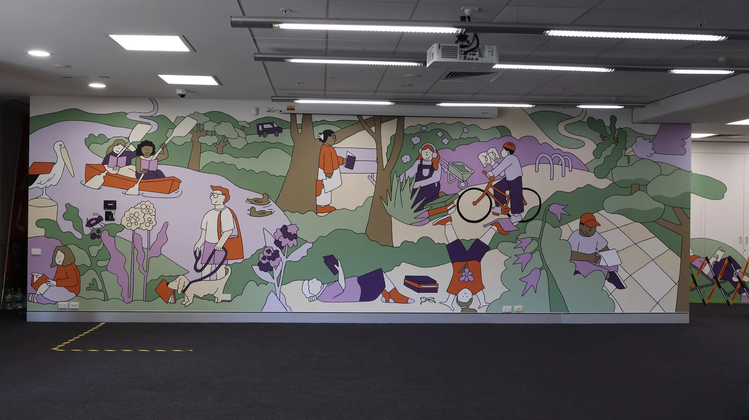 wagga wagga city library mural series