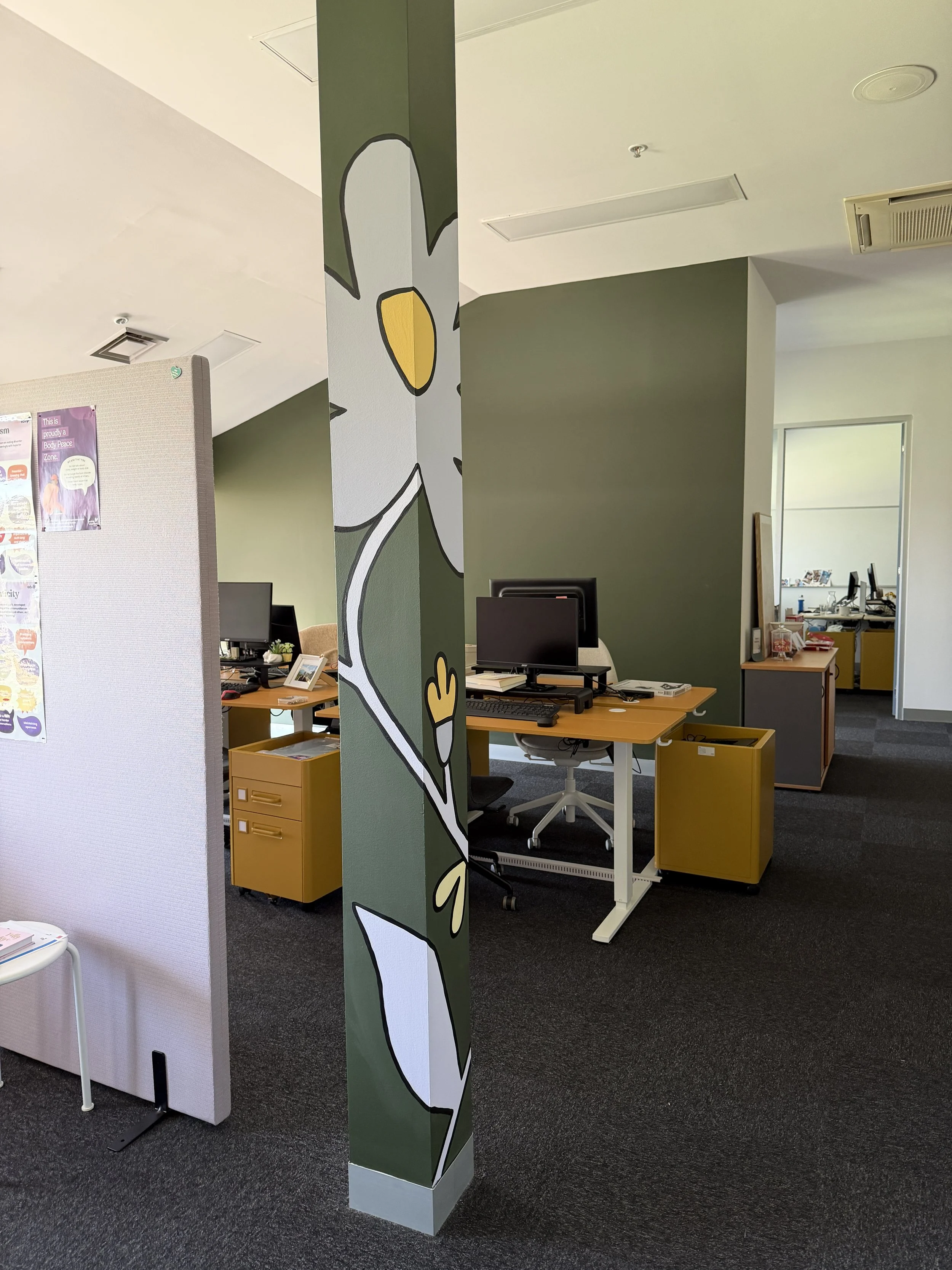 eating disorders victoria head office mural