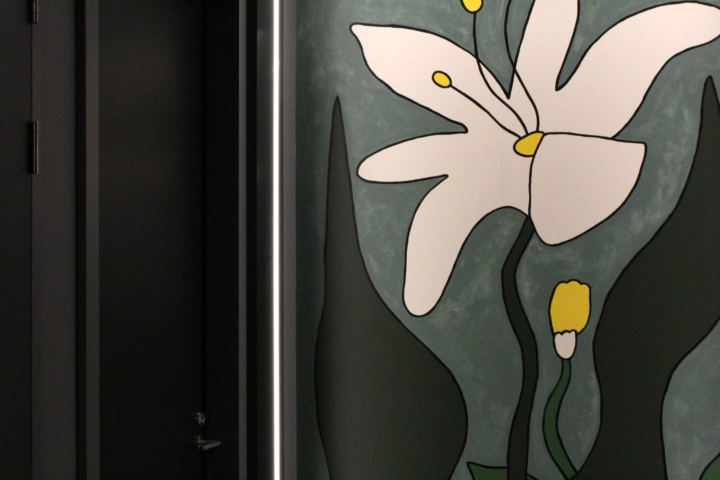 Mural design for common spaces apartments & homes. 