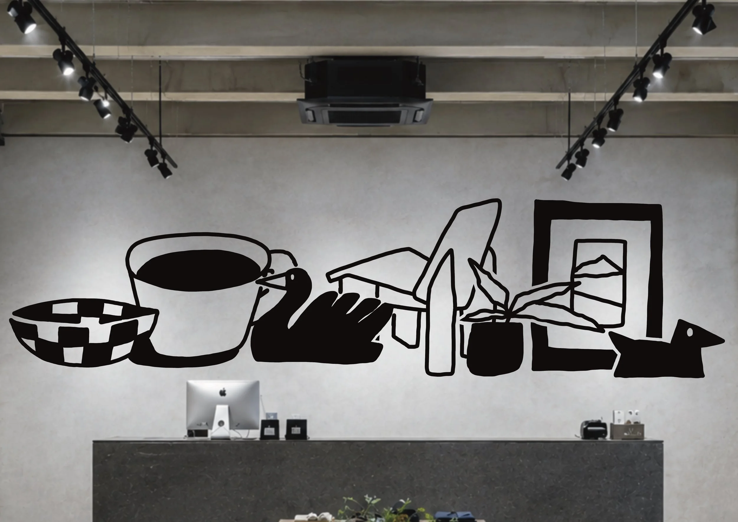 interior concept mural 