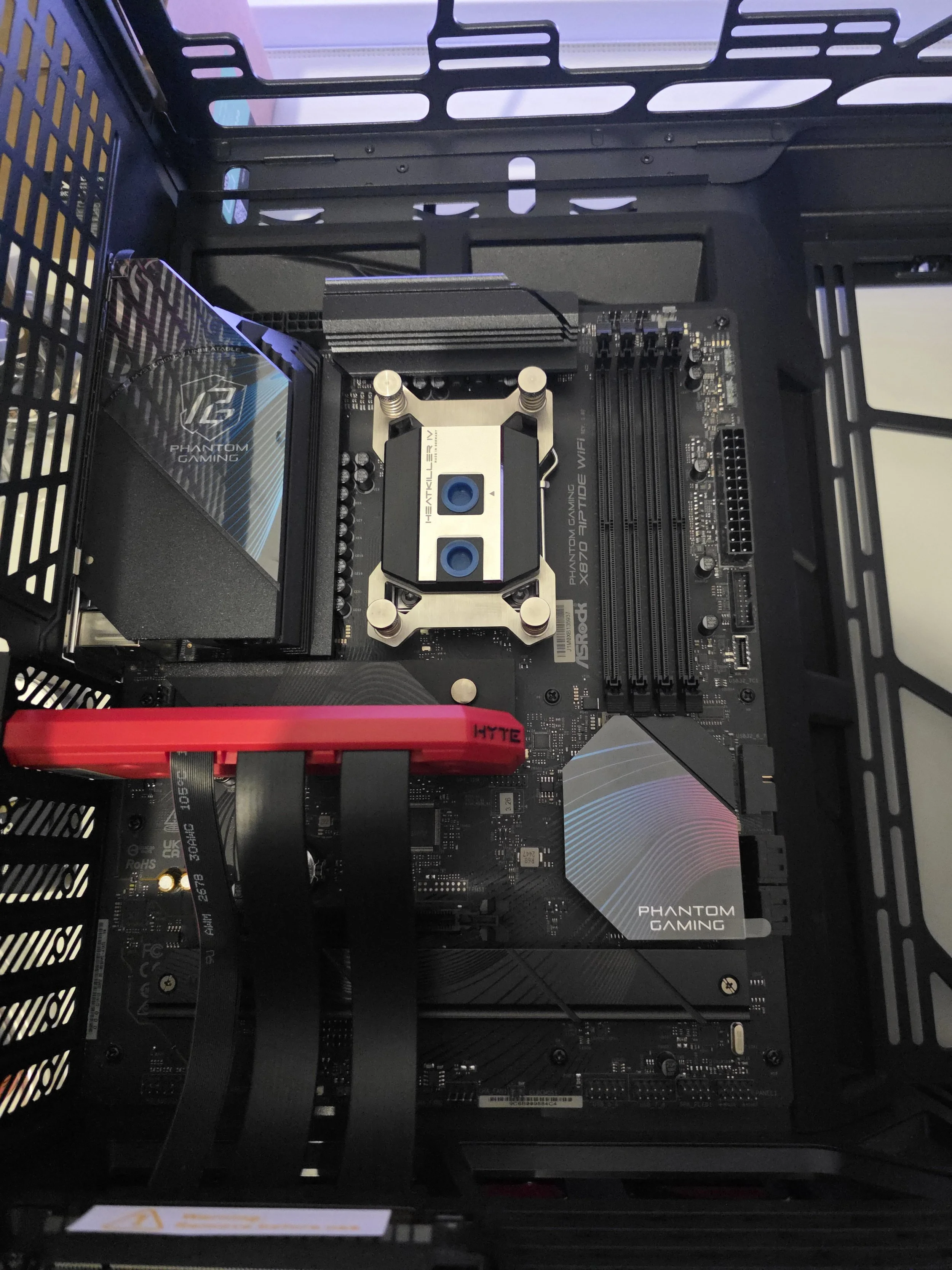 CPU block mounted