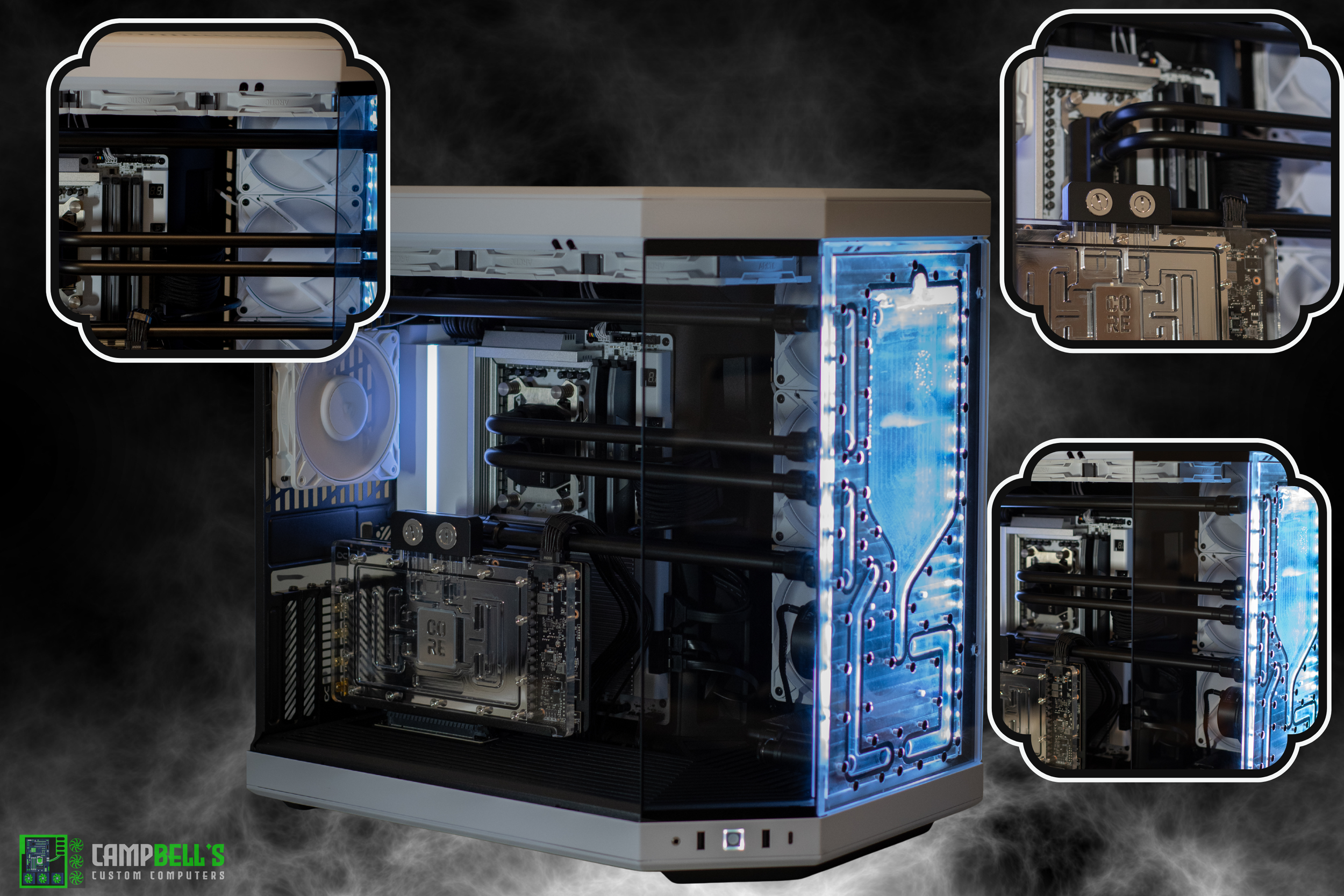 brass watercooled pc