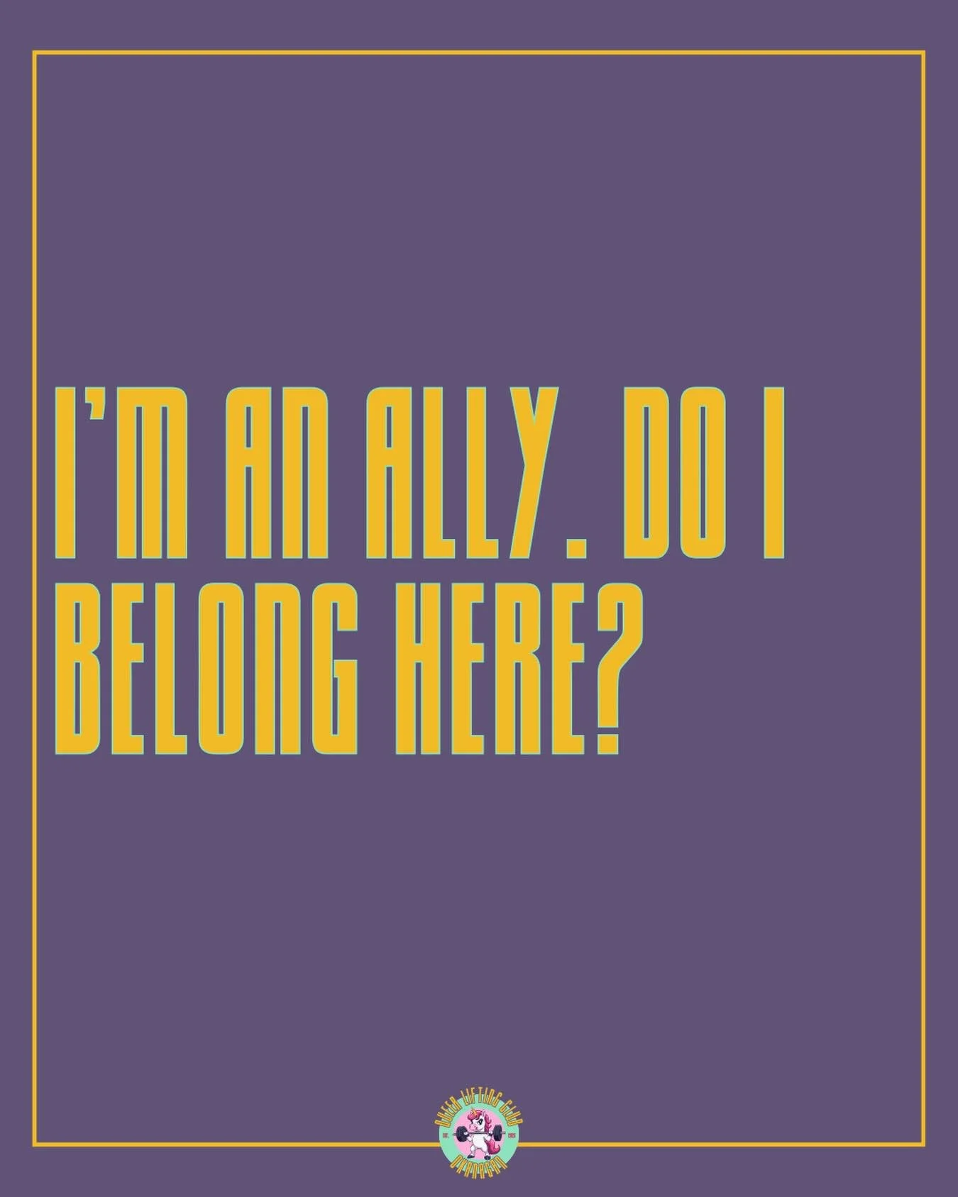 Short answer is yes. We need you.

But, before you attend we ask that you question your motives in taking up queer spaces.

Do you speak up where we don&rsquo;t feel safe to do so?

Are you engaging in conversations about and actively learning about 