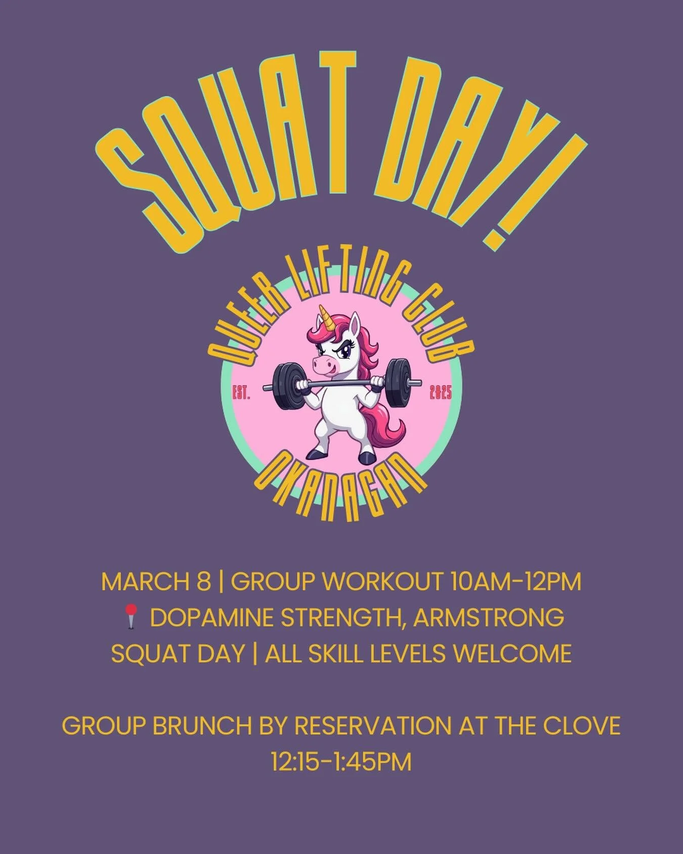 Save the date! 🤞🏻

Our next session and theme are officially locked in for March 8 (yep, daylight savings 🗓️) where @ash_giovannini will be taking us through a squat workout!

There will absolutely be options for everyone and it&rsquo;ll be a chan