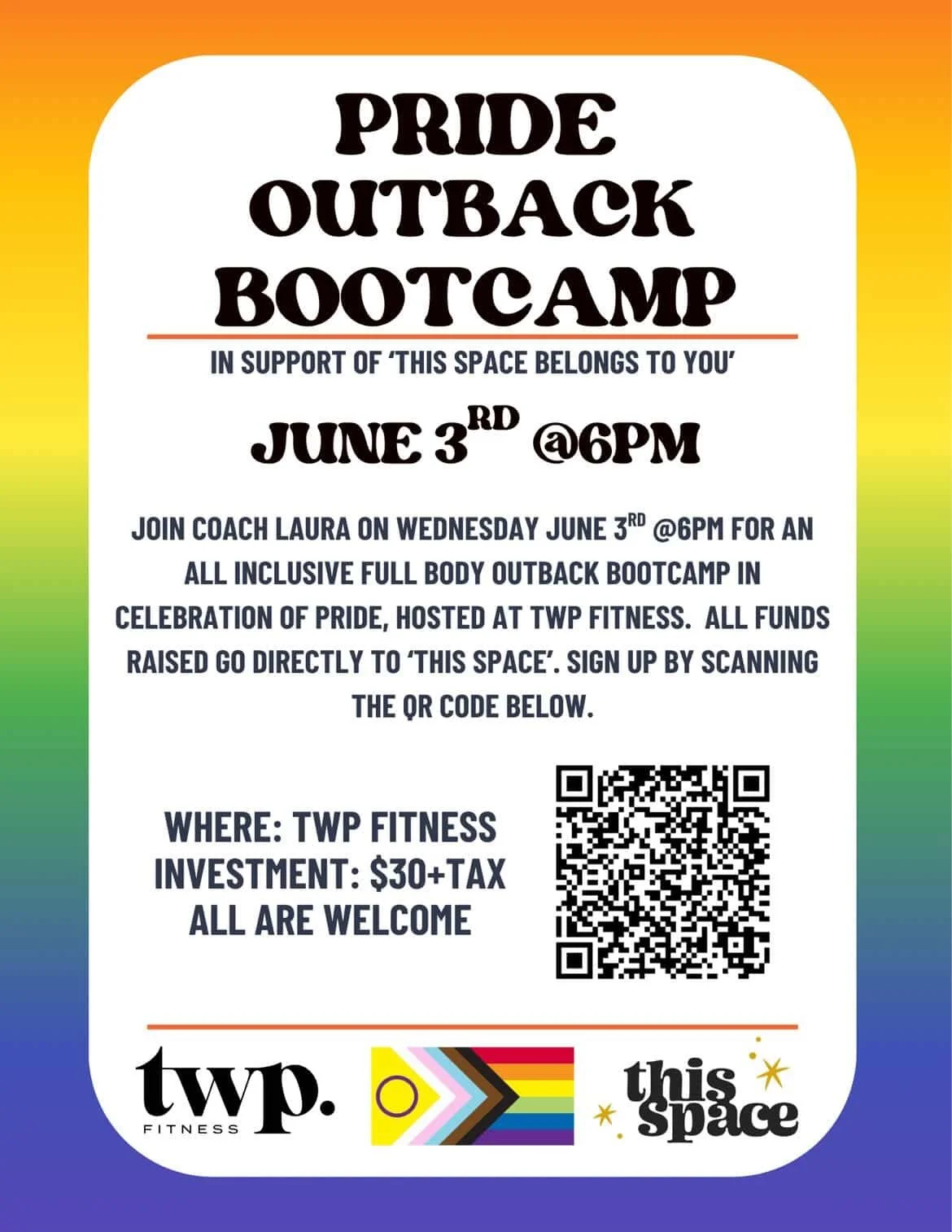 Pride Outback Bootcamp Hosted by TWP Fitness