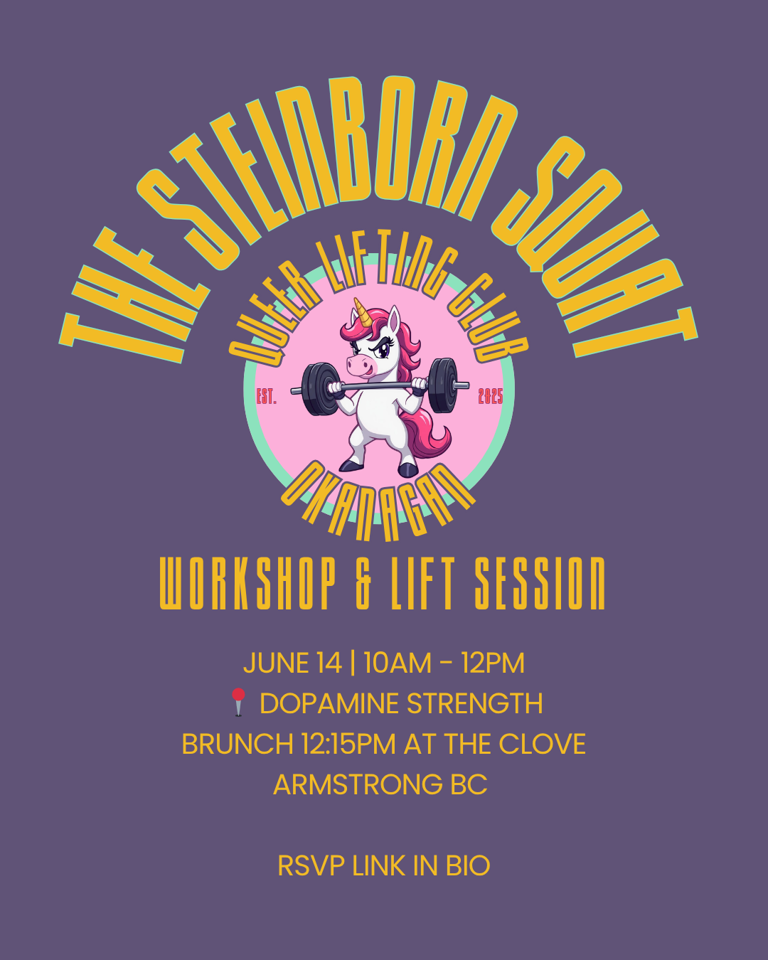 Queer Lifting Club (25+) June 14 - Steinborn Squat + Brunch