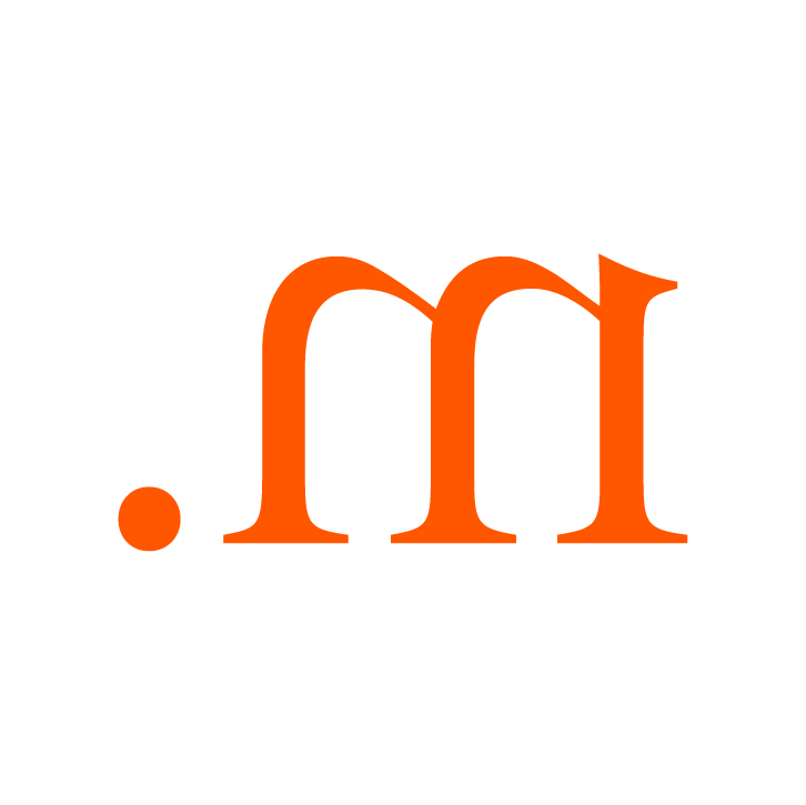 Full stop, followed by a lowercase, back-to-front 'm'