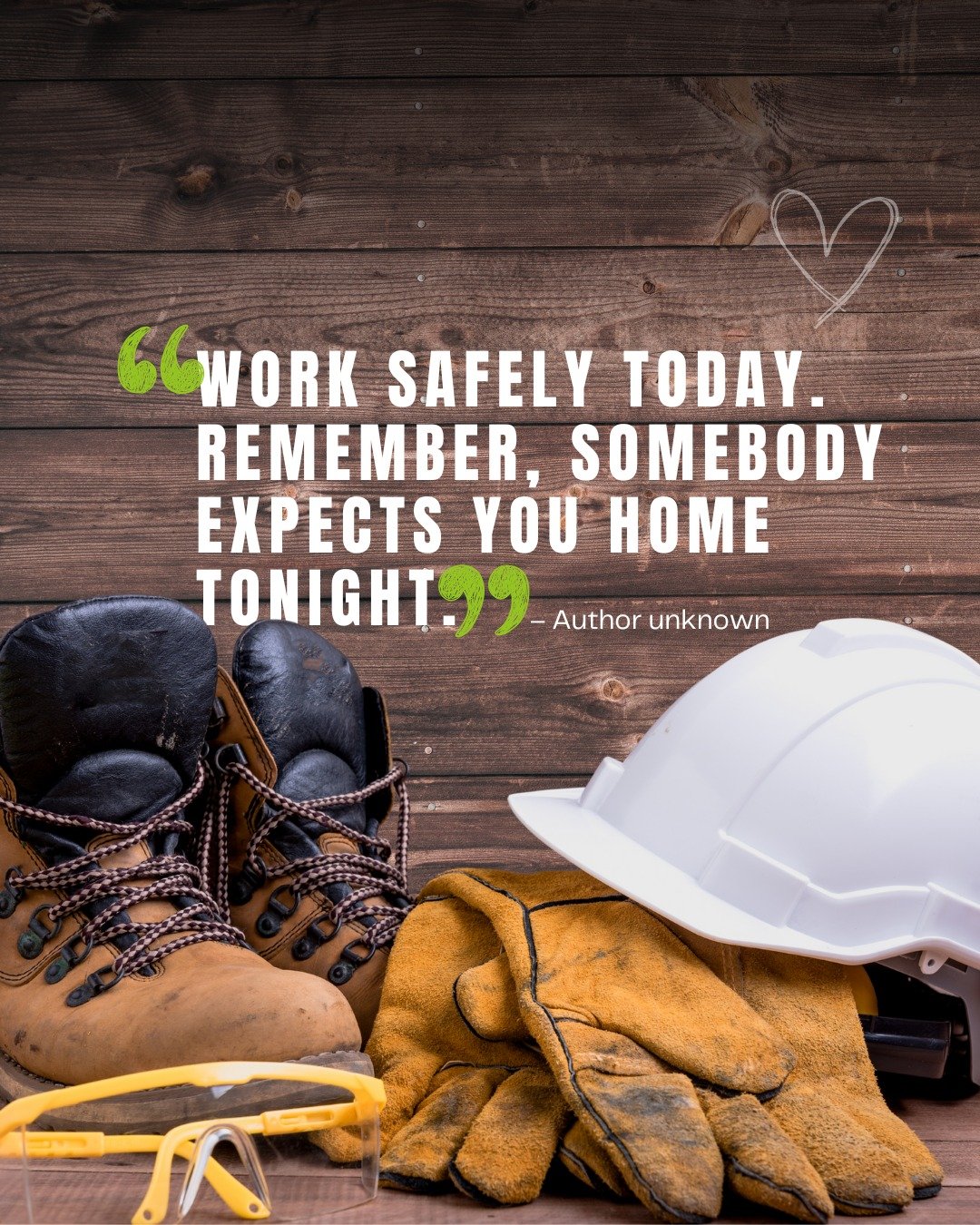 Work safely today. Remember, somebody expects you home tonight.

Every decision you make on the job, big or small, has an impact. Whether you're on a construction site, in a warehouse, on the farm or out on the road, your safety matters.

At Continu 