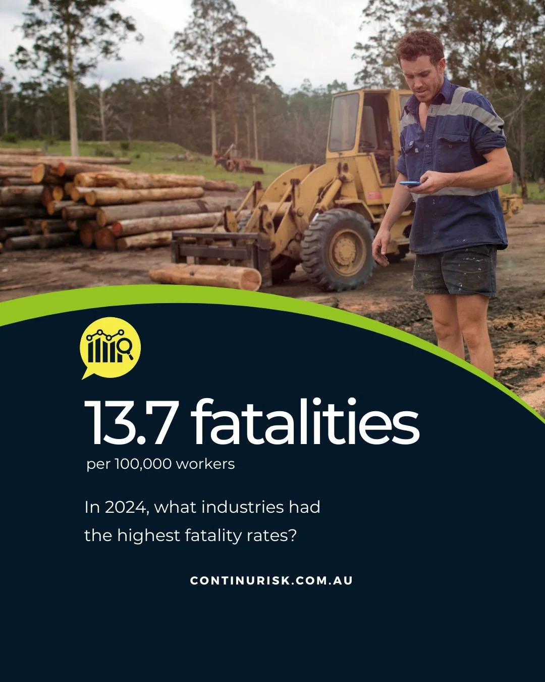 That &ldquo;13.7 fatalities per 100,000 workers&rdquo; figure isn&rsquo;t just a statistic, it&rsquo;s a call to action.

According to the Safe Work Australia Key Work Health and Safety Statistics 2025, the industries with the highest fatality rates 