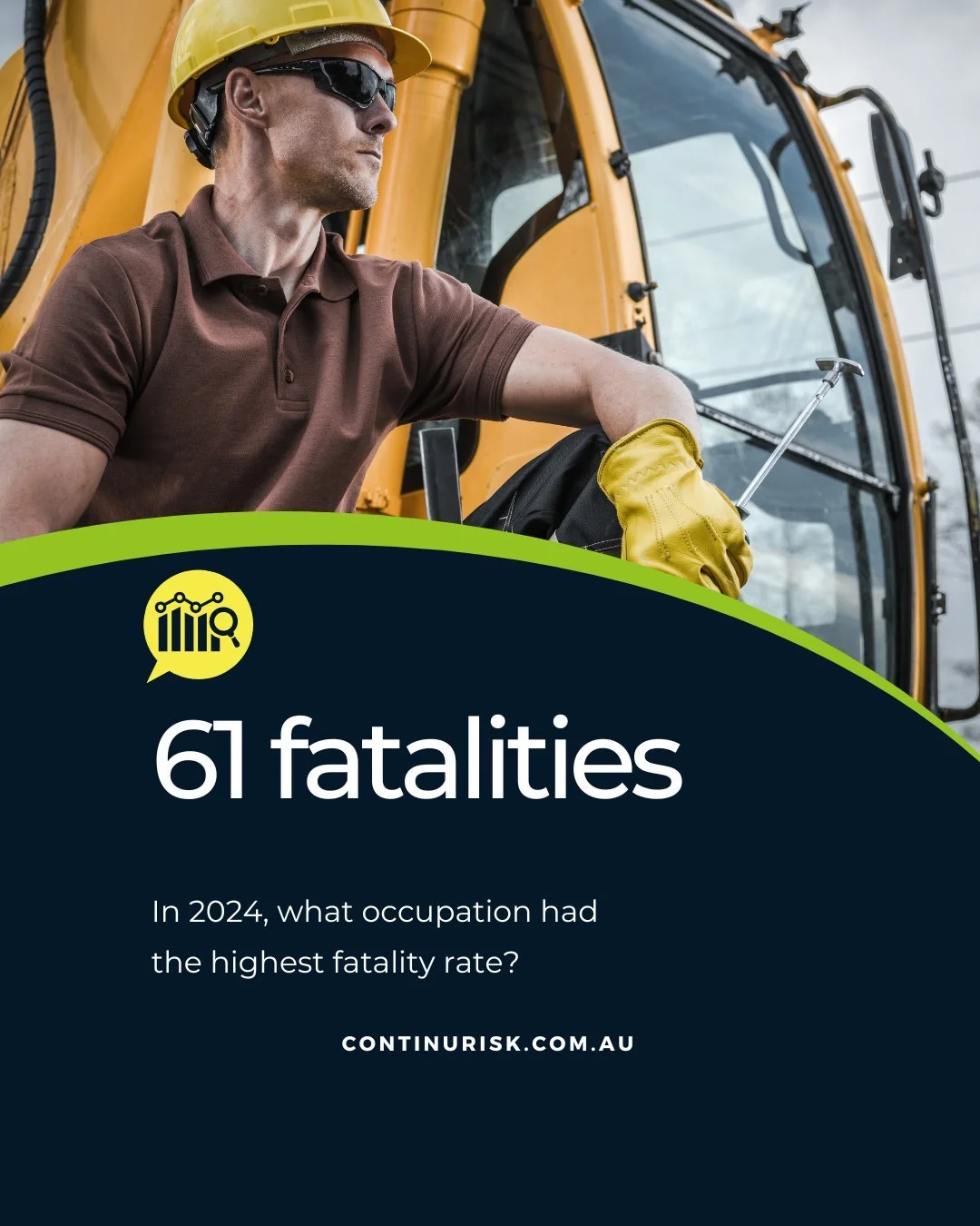 In 2024, machinery operators and drivers faced the highest risk on the job accounting for 32% of all worker fatalities and recording a fatality rate of 6.7 per 100,000 workers.

That&rsquo;s over five times the national average of 1.3 fatalities per 