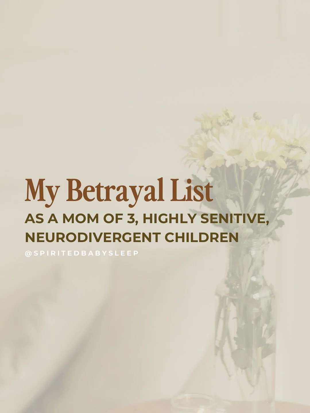 I thought watching autistic babies and their families miss out on years of support was the ultimate betrayal&mdash;but then I realized how many smaller betrayals we&rsquo;re asked to swallow along the way.

The gaslighting.
The labels.
The waiting.
T