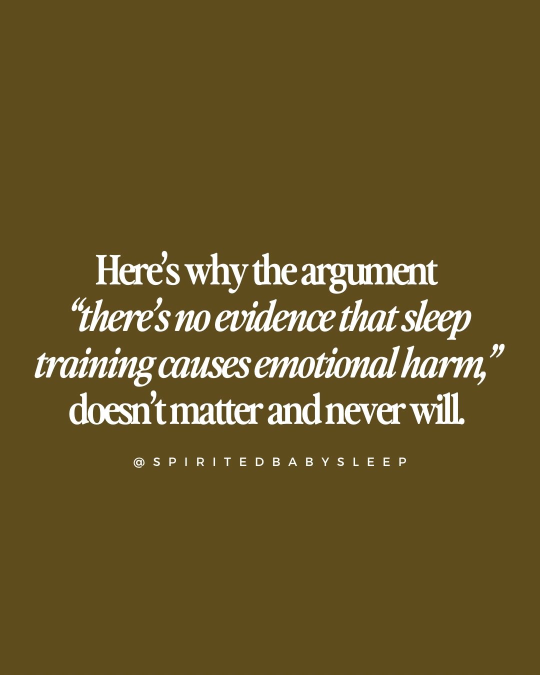 We don&rsquo;t actually need infant sleep studies to tell us whether sleep training can cause emotional harm. We already have decades of research&mdash;across children, adolescents, and adults&mdash;showing that withholding responsiveness, ignoring d
