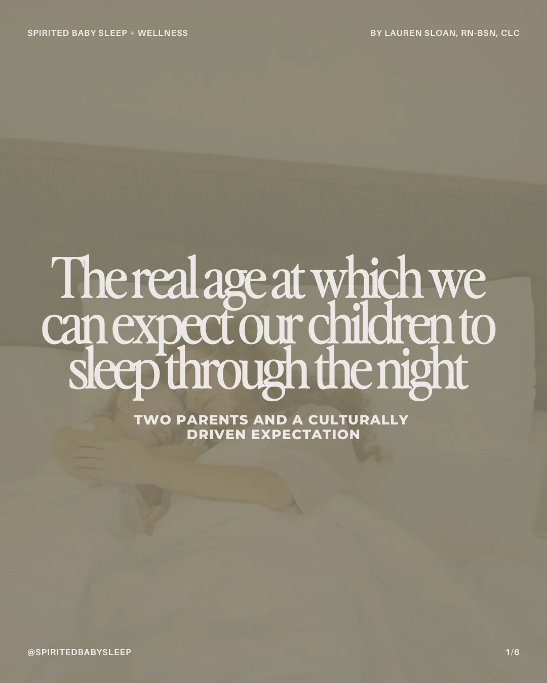 &ldquo;At what age should we expect our kids to sleep through the night?&rdquo;

This question was asked on a popular parenting podcast recently&mdash;as if there must be a deadline. A line in the sand. A point where nighttime need becomes unreasonab