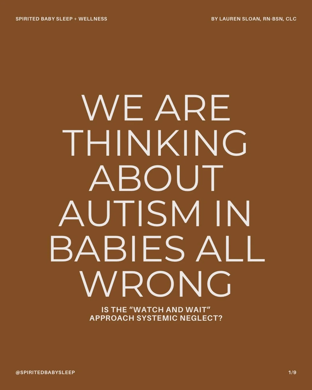 Autism does not suddenly appear at age two.

The label may arrive then. Your baby&rsquo;s needs do not.

If we continue denying that neurodivergence can exist in infancy, we will continue forcing families into years of dismissal, gaslighting, and &ld