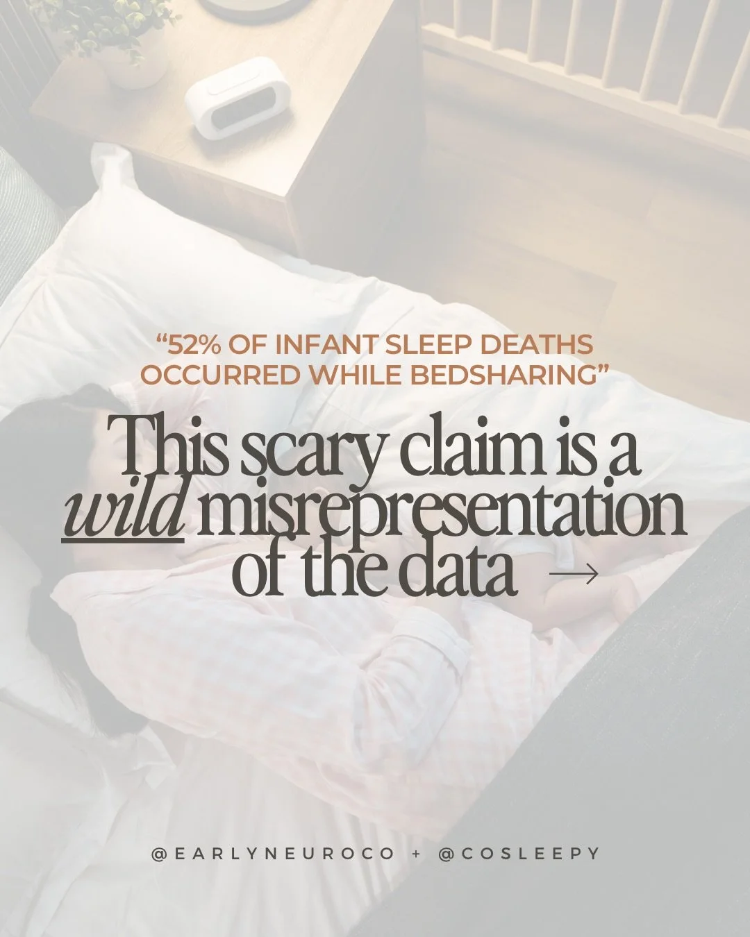 Safe bedsharing education is among the most impactful harm-reduction strategies available for reducing sleep-related risk.

Blanket &ldquo;bedsharing is dangerous&rdquo; messaging is not protecting babies.

Withholding safety information pushes famil