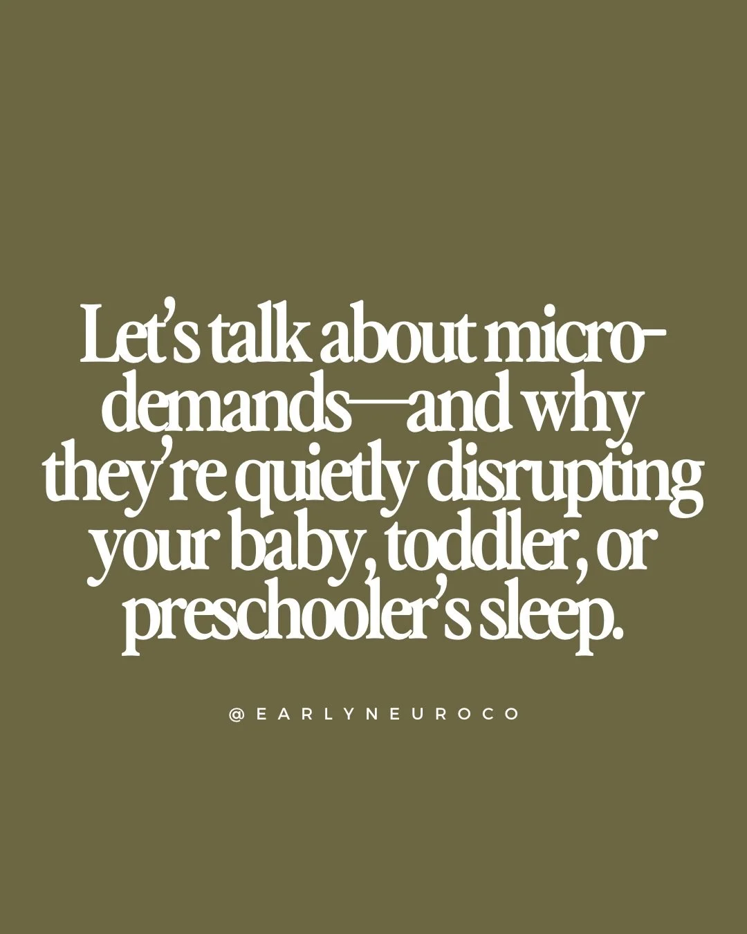 If your child&rsquo;s sleep feels fragile, inconsistent, or suddenly harder, it&rsquo;s worth looking at the micro-demands woven throughout their day.

Sleep challenges don&rsquo;t often start at bedtime. They may be the outcome of a nervous system t