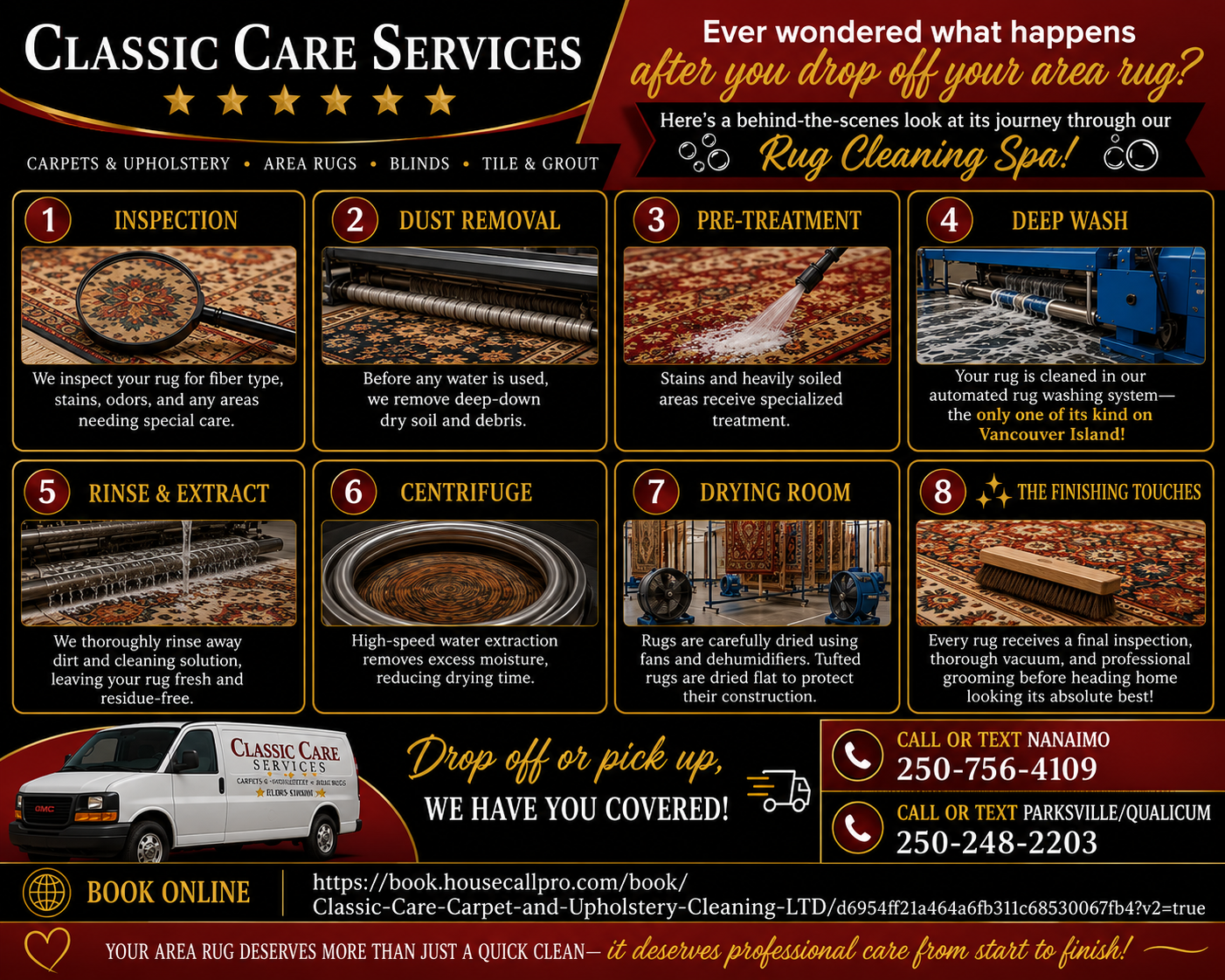 Our rug spa steps!