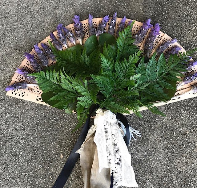Lavander Fan by Clementine Floral Works studio city ca
