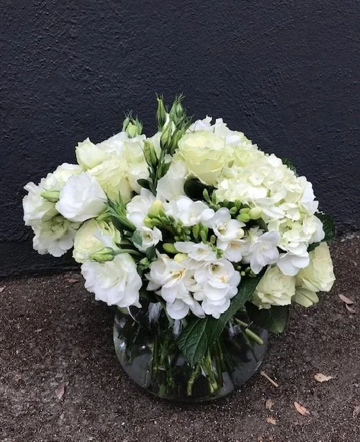 white flowers- flower shop studio city