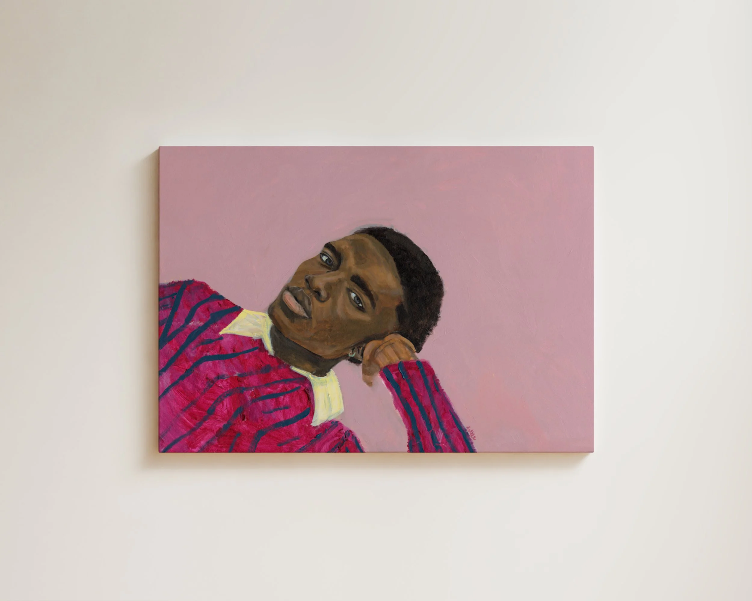 ‘The Man In Pink’ Canvas Print