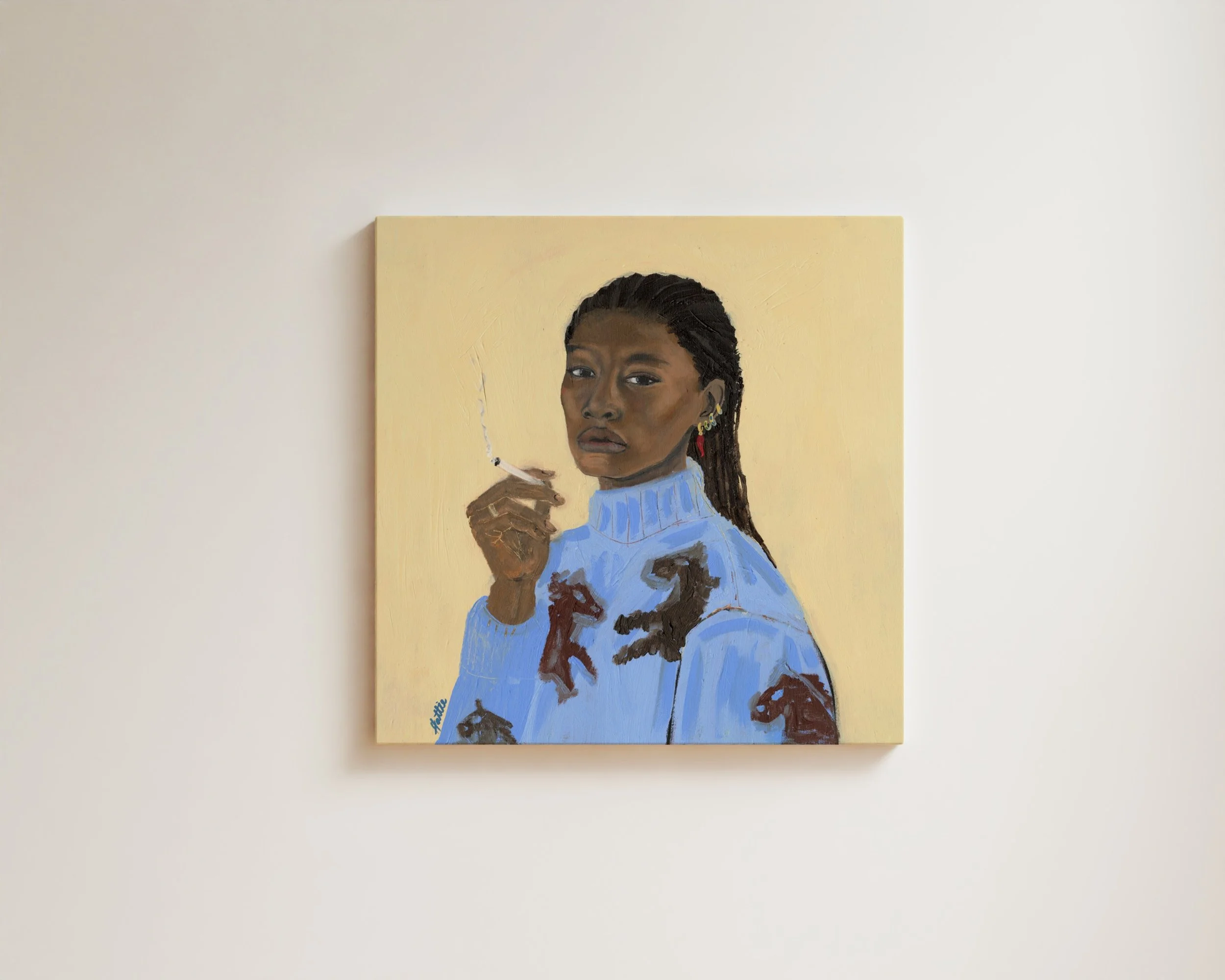 ‘Girl with the Chilli Earrings’ Canvas Print