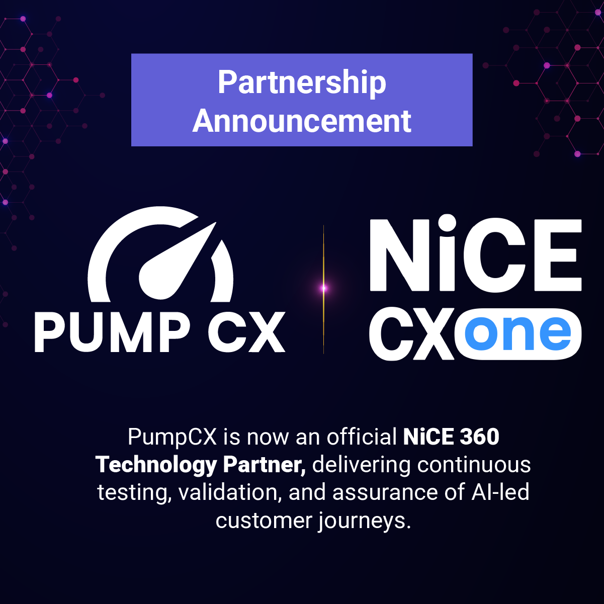 PumpCX Joins NiCE 360 Partner Program as Technology Partner