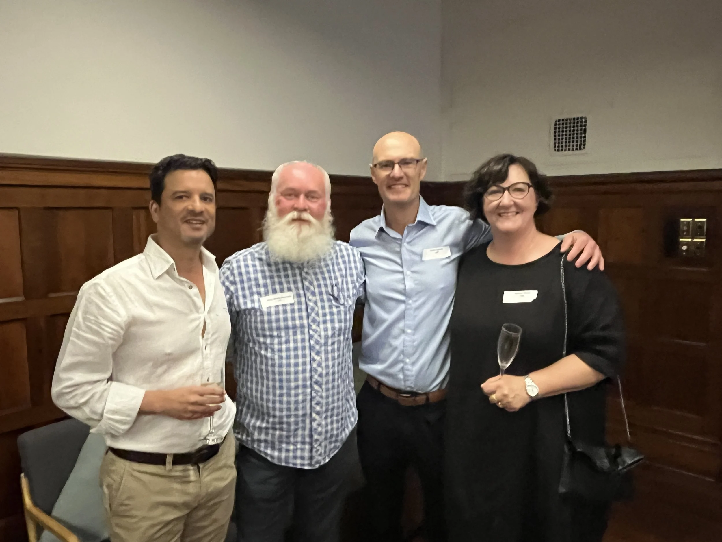  L-R Dax Calder, Andrew Baldwin, Tony Veitch, Anthea Mann 