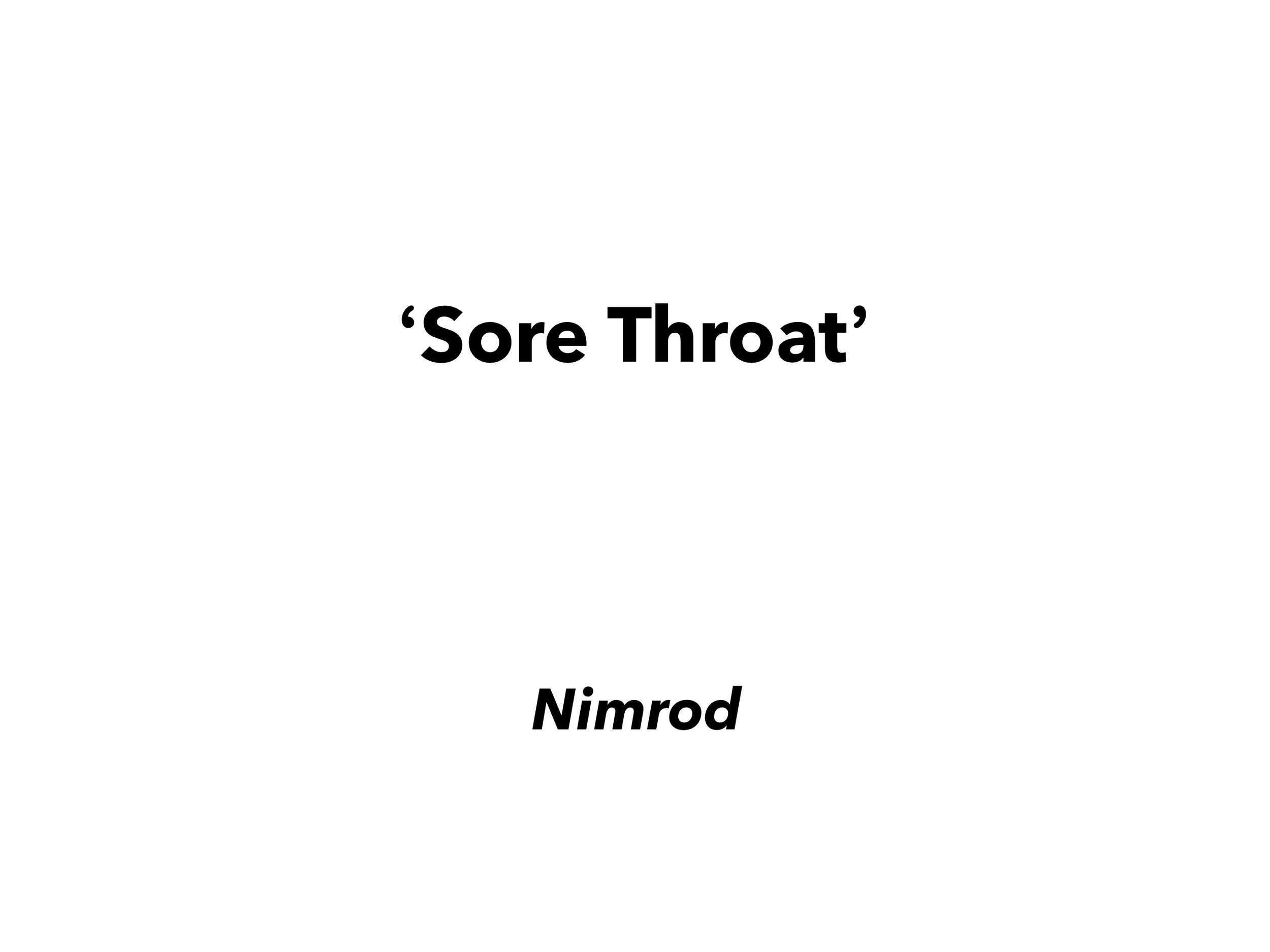 Sore Throat