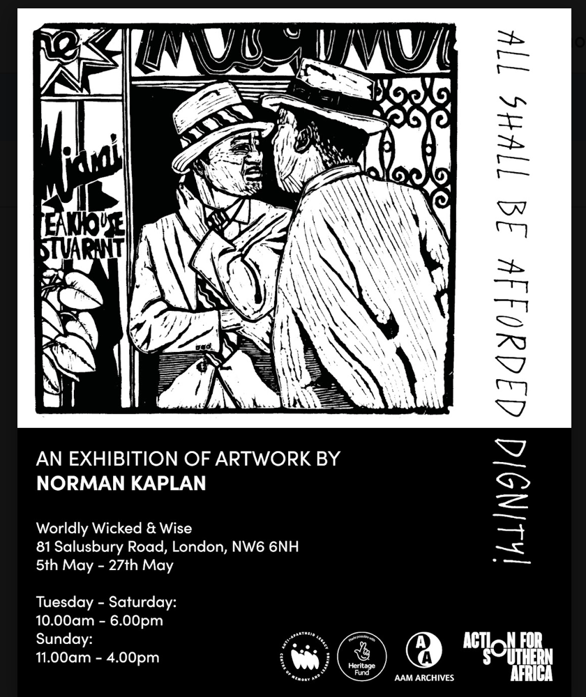 'All Shall Be Afforded Dignity' - artwork by Norman Kaplan