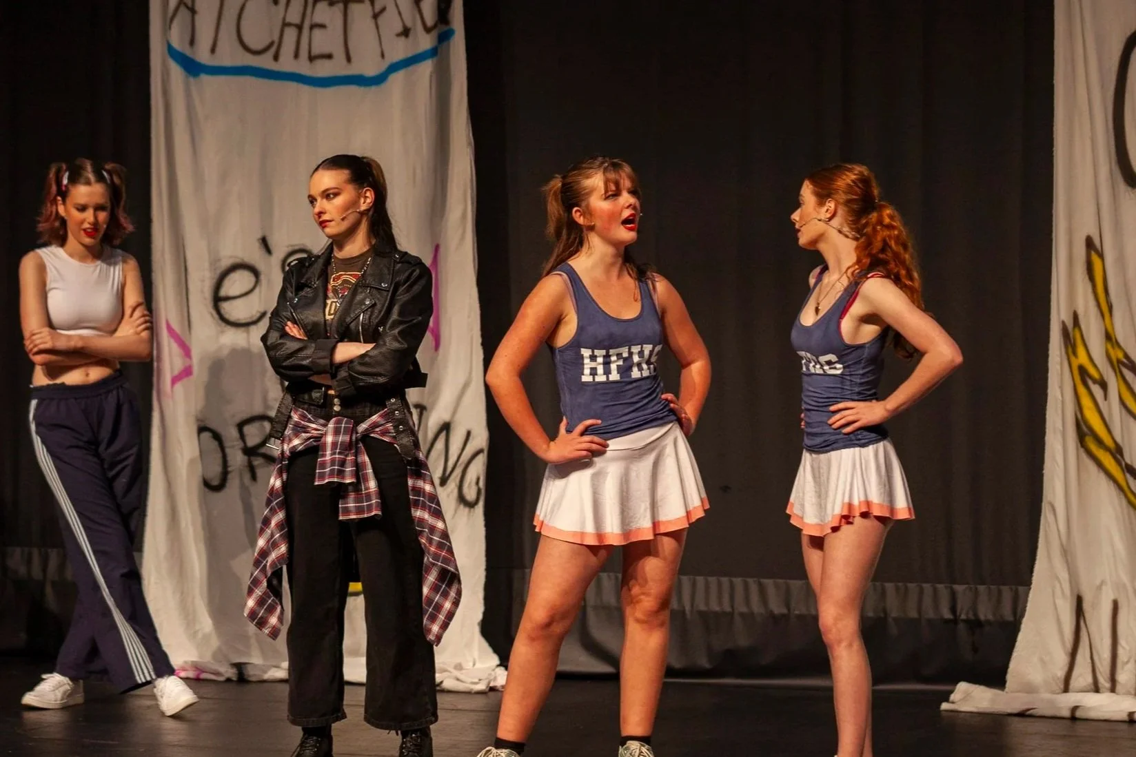Meggie Perry as Steph, Tadhg Cameron as Brenda and Bee Sutcliffe as Stacey